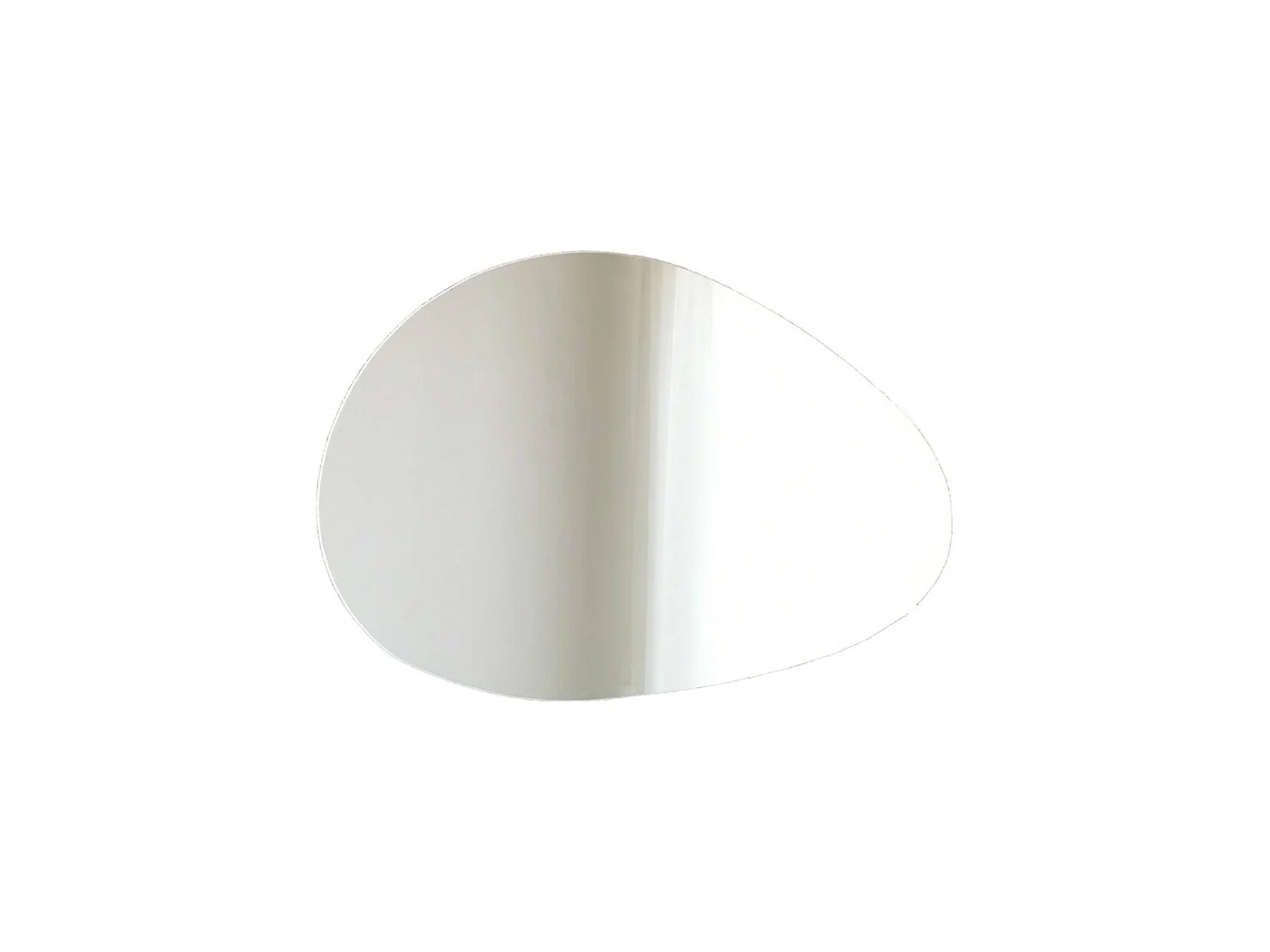 Spiegel Nix, Matériau Structure en Bois Nobilité, 2.2x50h cm Blanc