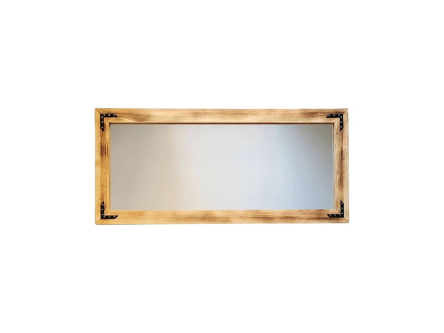 Miroir Verzuolo, Forme Rectangulaire, 3x50h cm Noyer Marron