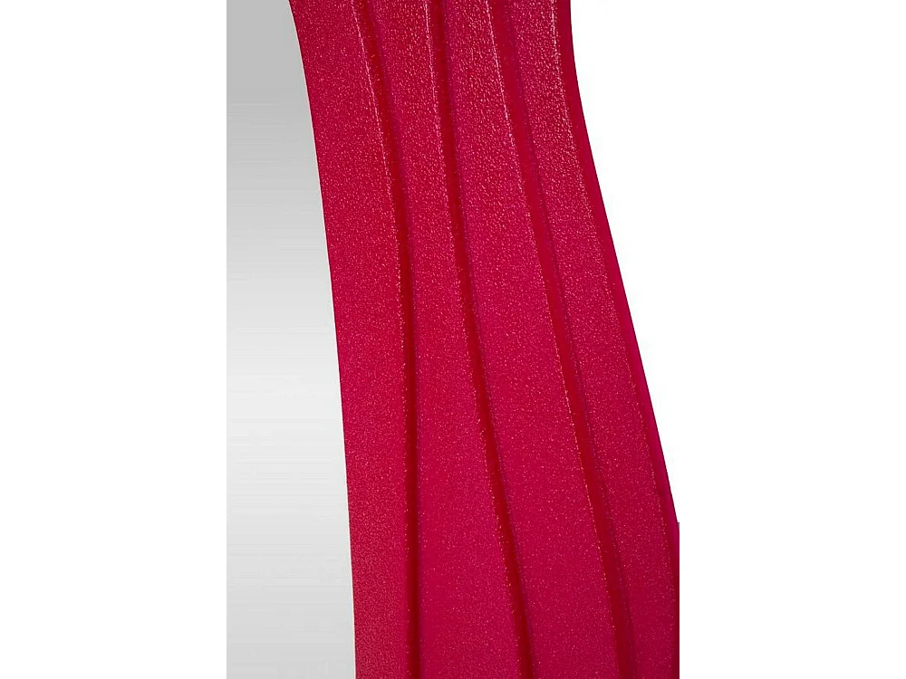 Miroir Pregola, structure en bois noble, 4x165h cm rose fuchsia