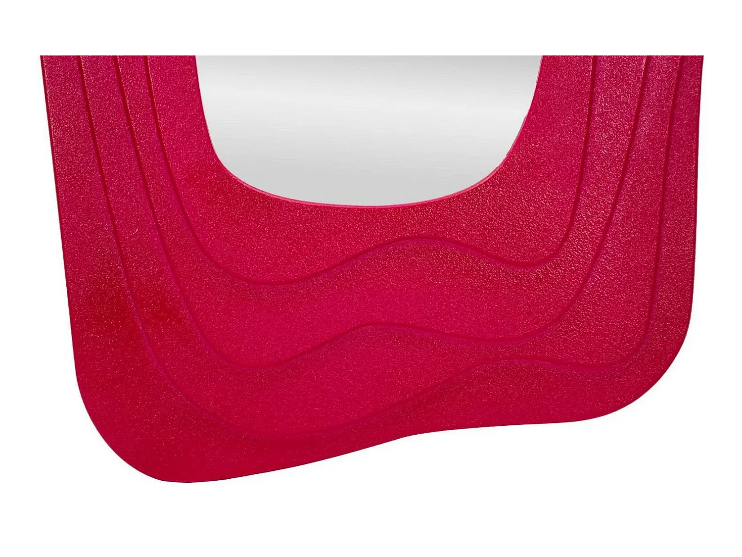 Miroir Pregola, structure en bois noble, 4x165h cm rose fuchsia