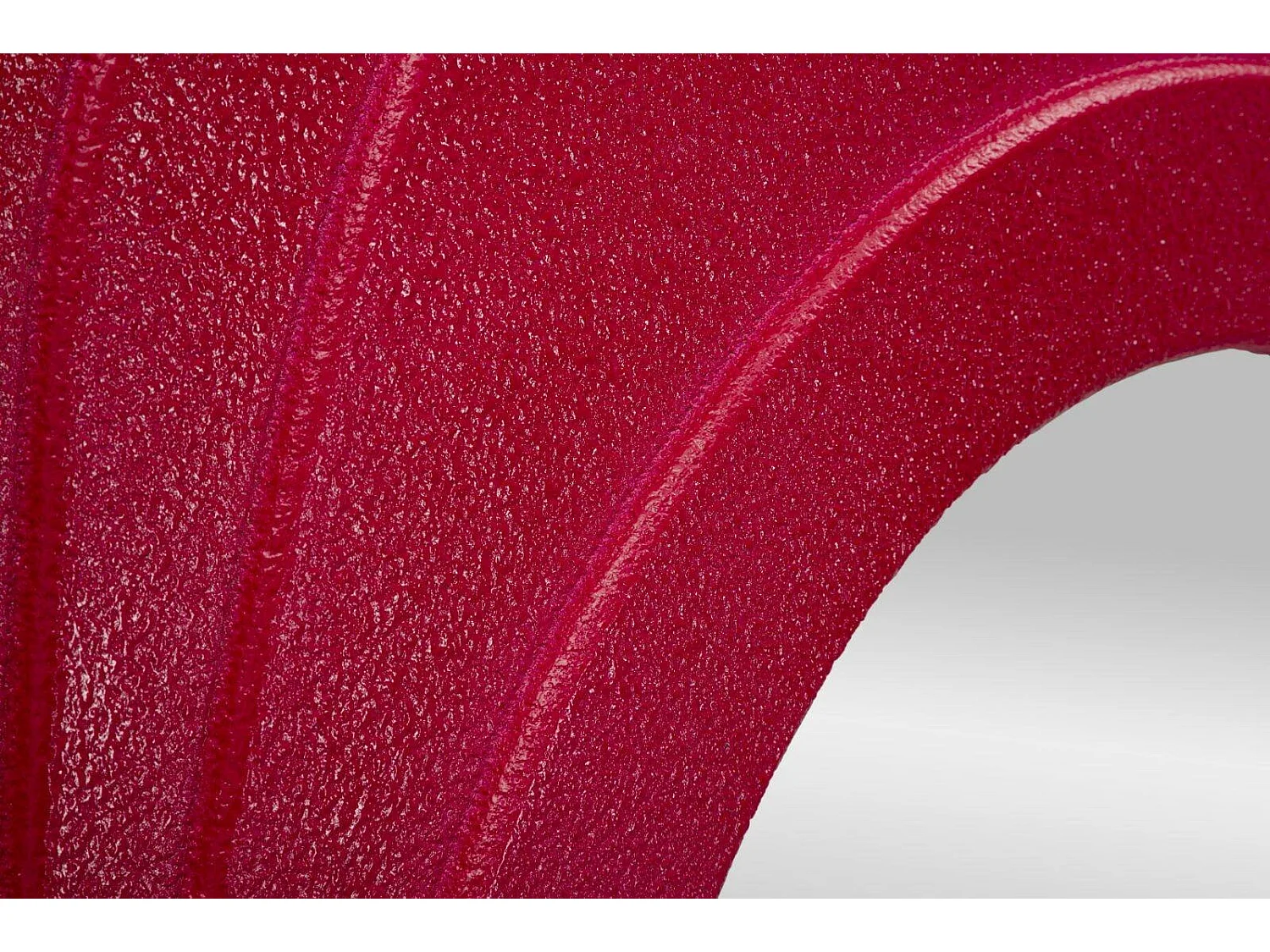 Miroir Pregola, structure en bois noble, 4x165h cm rose fuchsia