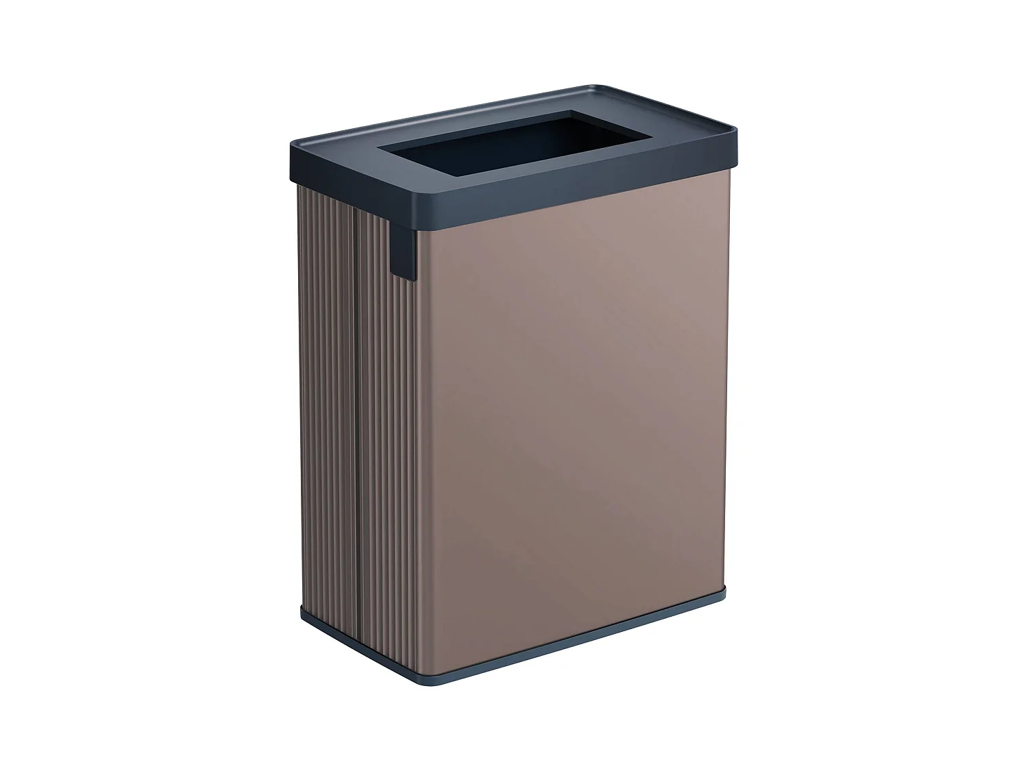 Poubelle Longueuil, Capacité 54 L, 27x44x69h cm Marron