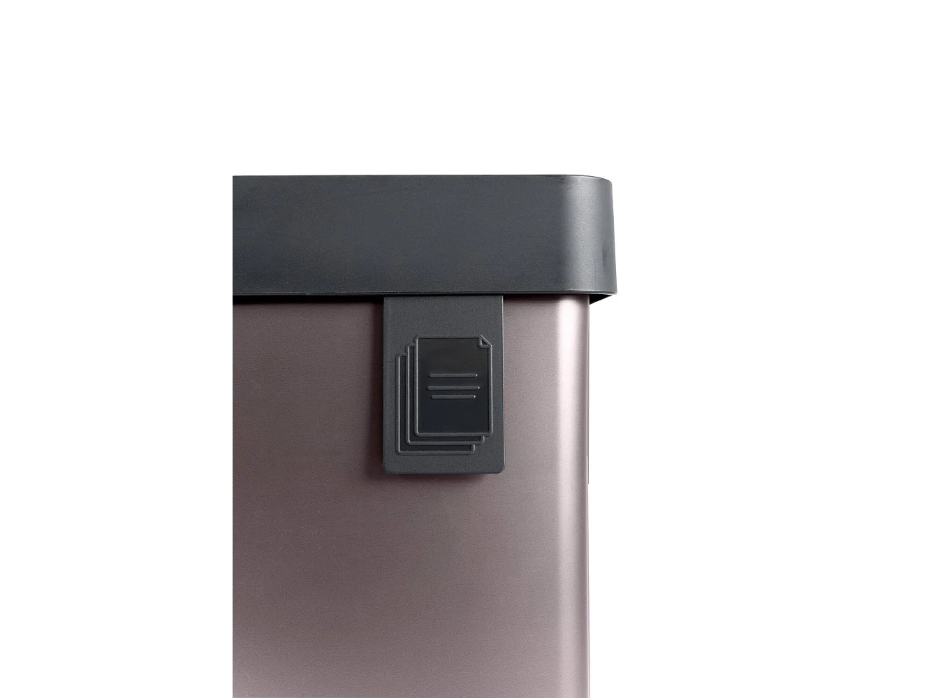 Poubelle Longueuil, Capacité 54 L, 27x44x69h cm Marron