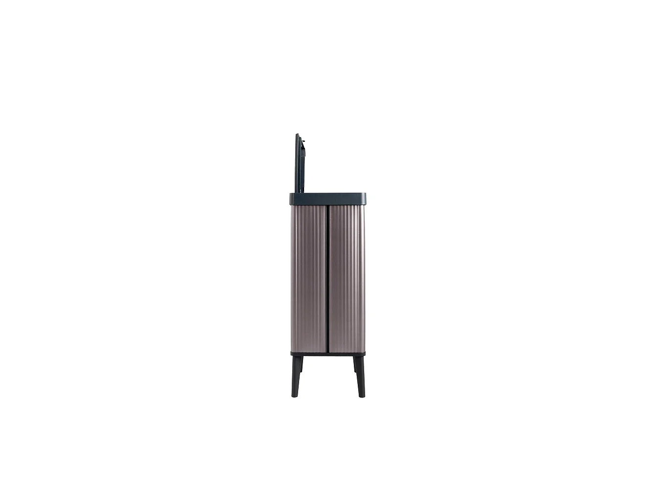 Pattumiera Tofino, Capacità 54 lt, 27x44x69h cm Marrone