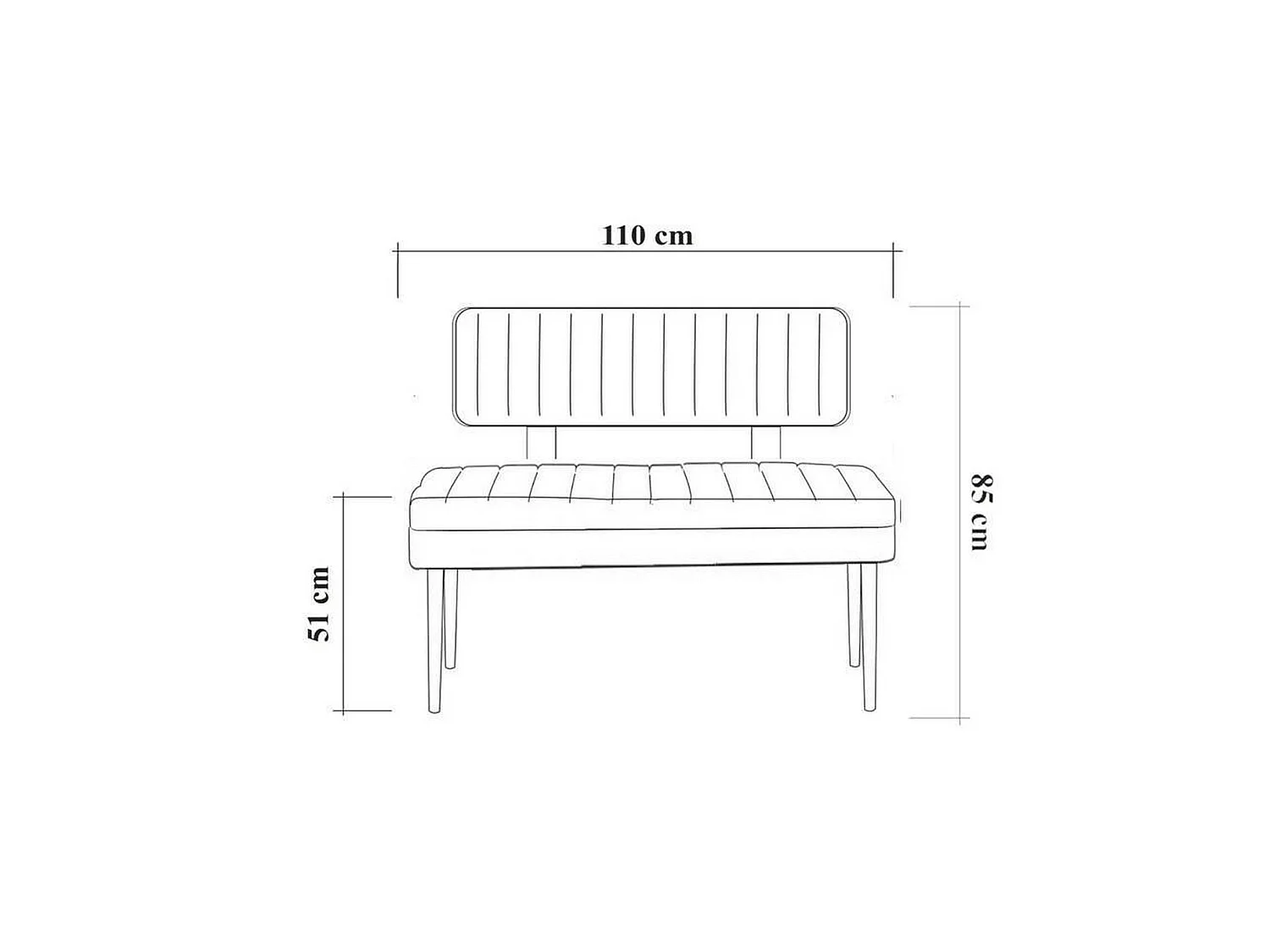 Panca Salento, Peso Supportato 150 kg, 110x40x85h cm Marrone Quercia, Colore Struttura Verde, Altezza Seduta 48 cm