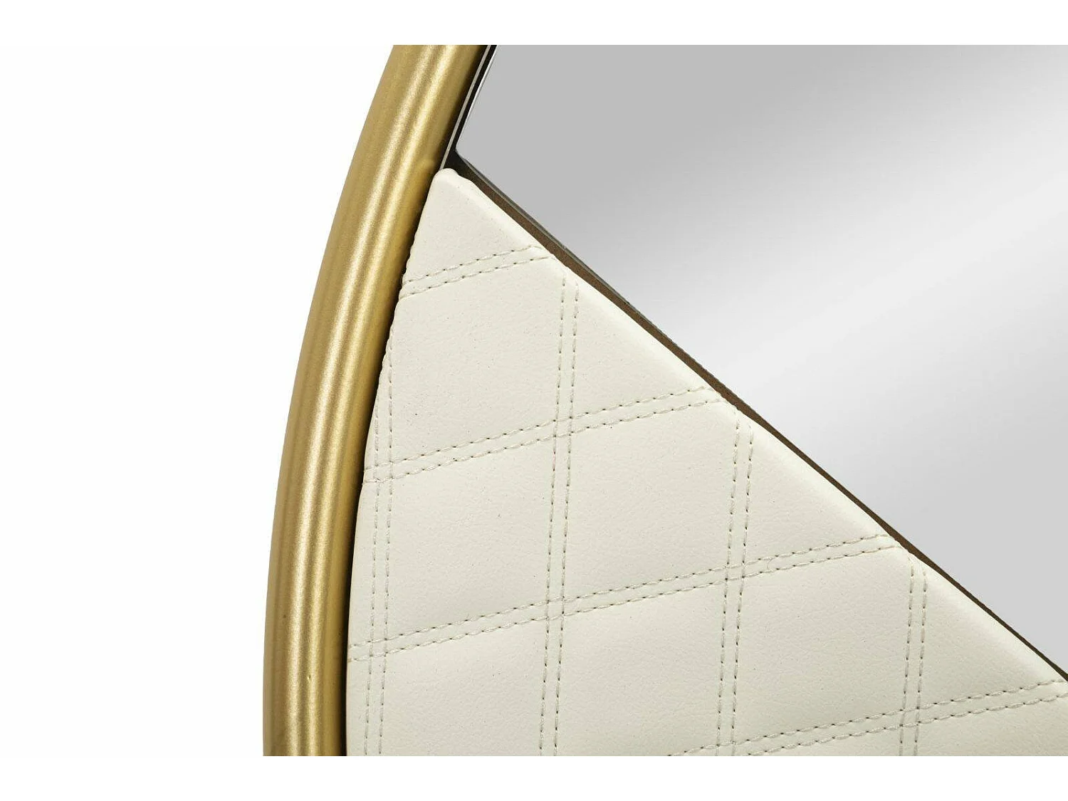 Bozzole-spiegel, kleur frame goud, 80x80h cm wit, framemateriaal metaal