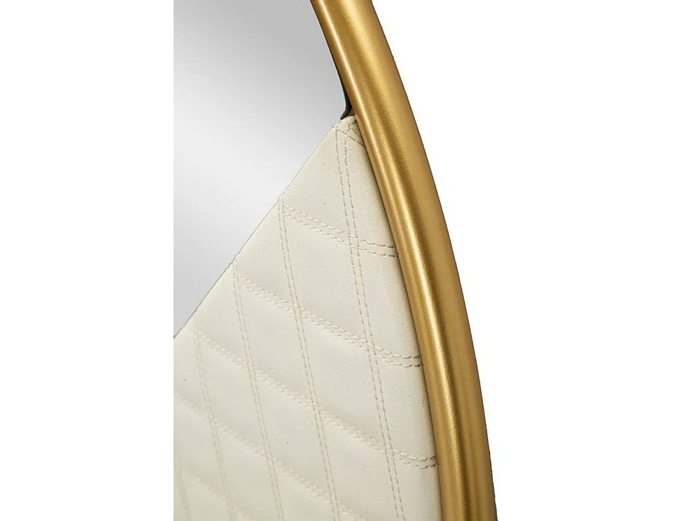 Bozzole-spiegel, kleur frame goud, 80x80h cm wit, framemateriaal metaal