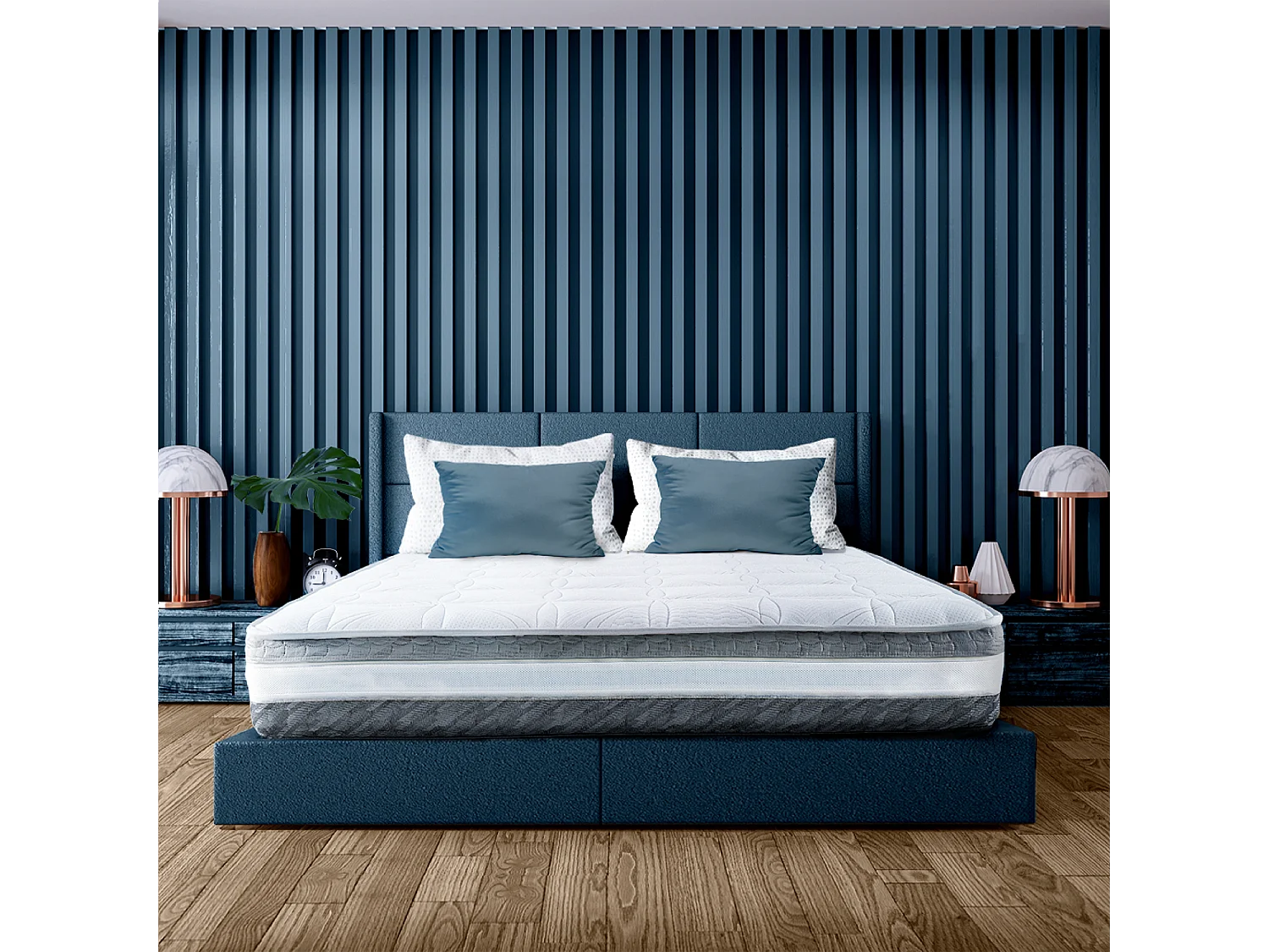 Materasso 120 x 200 Una Piazza e Mezza,Molle Insacchettate,Memory Foam