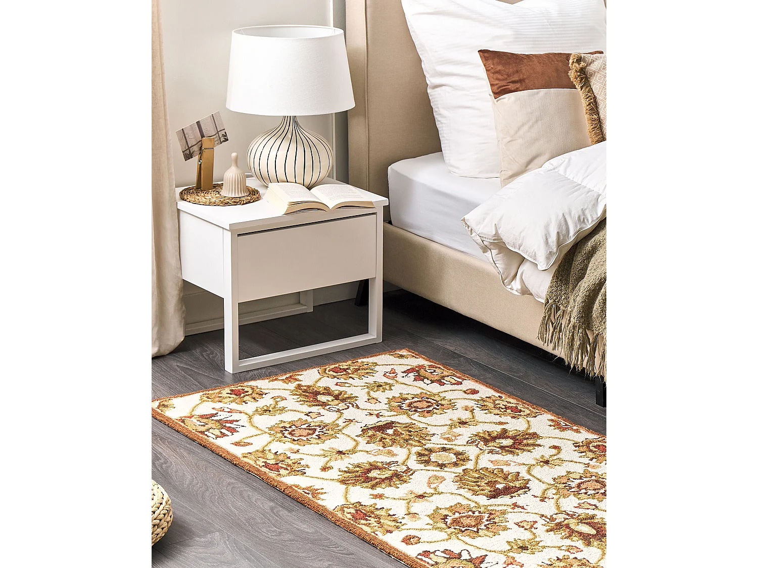 Tapis EZINE Beige 80 x 150 cm Laine