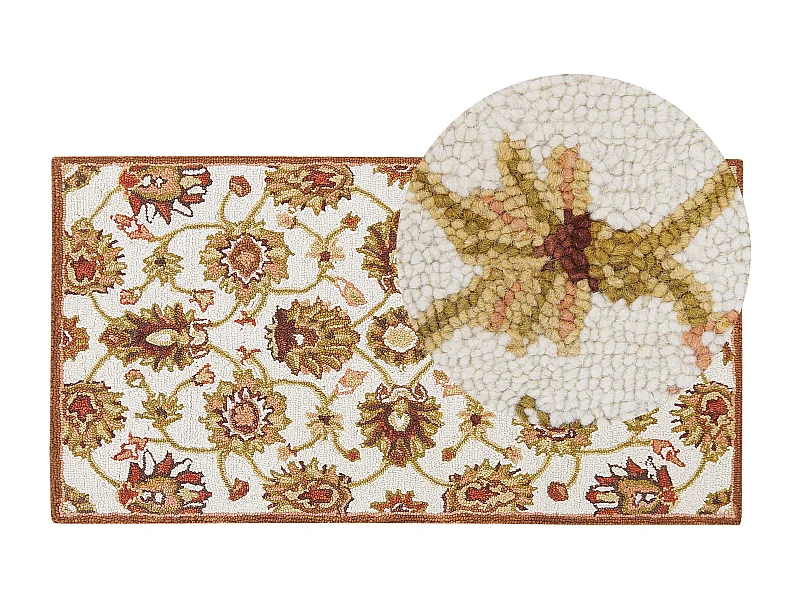 Tapis EZINE Beige 80 x 150 cm Laine