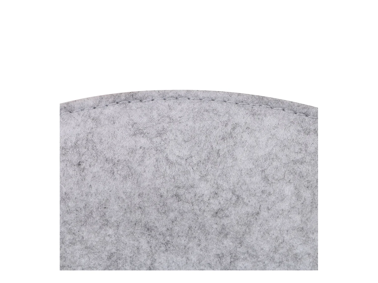 Lot de 2 coussins d'assise JONITA pour chaises de salle à manger ou bureau, galettes de chaise ou fauteuil rondes en feutre gris