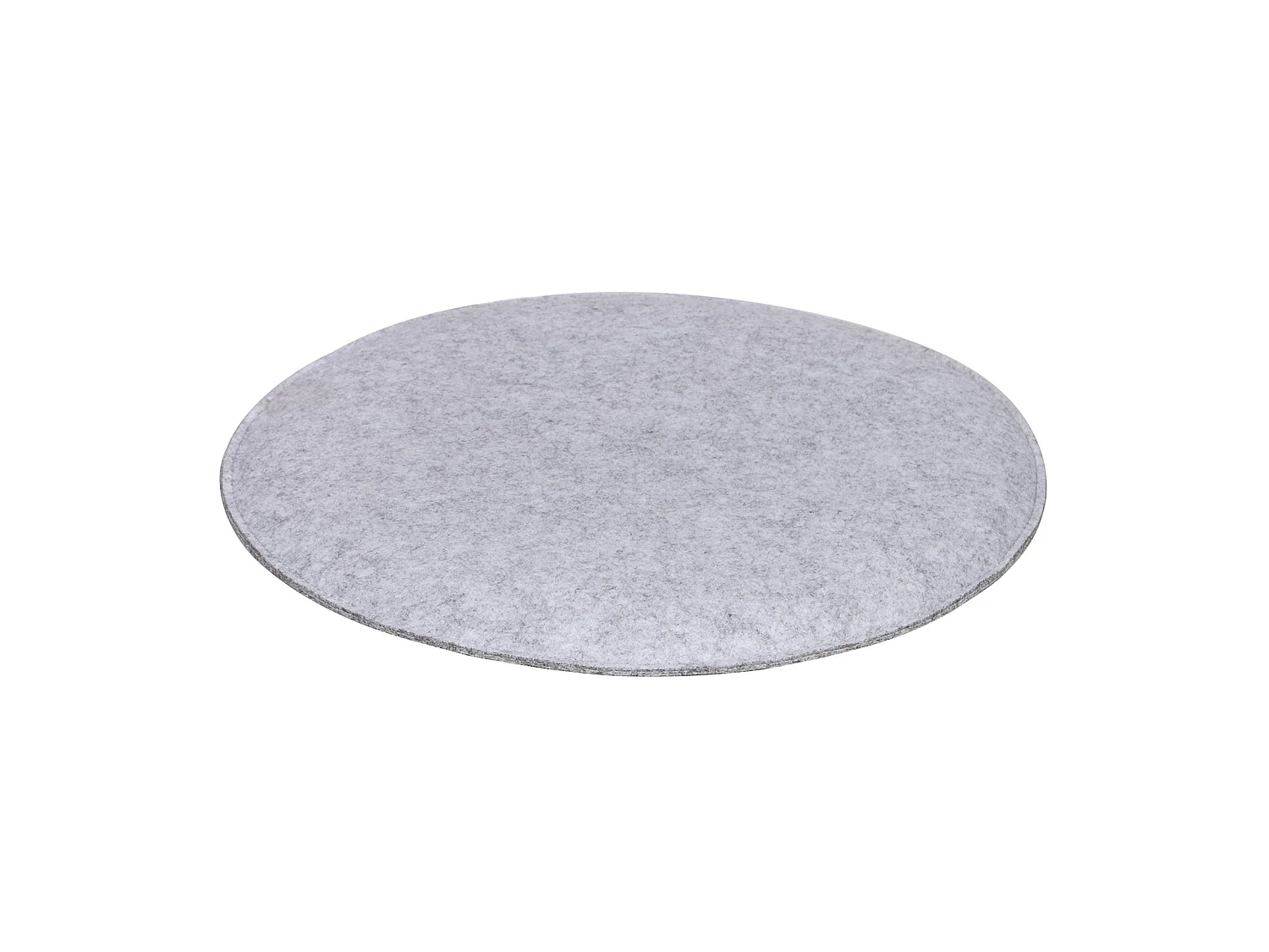 Lot de 2 coussins d'assise JONITA pour chaises de salle à manger ou bureau, galettes de chaise ou fauteuil rondes en feutre gris