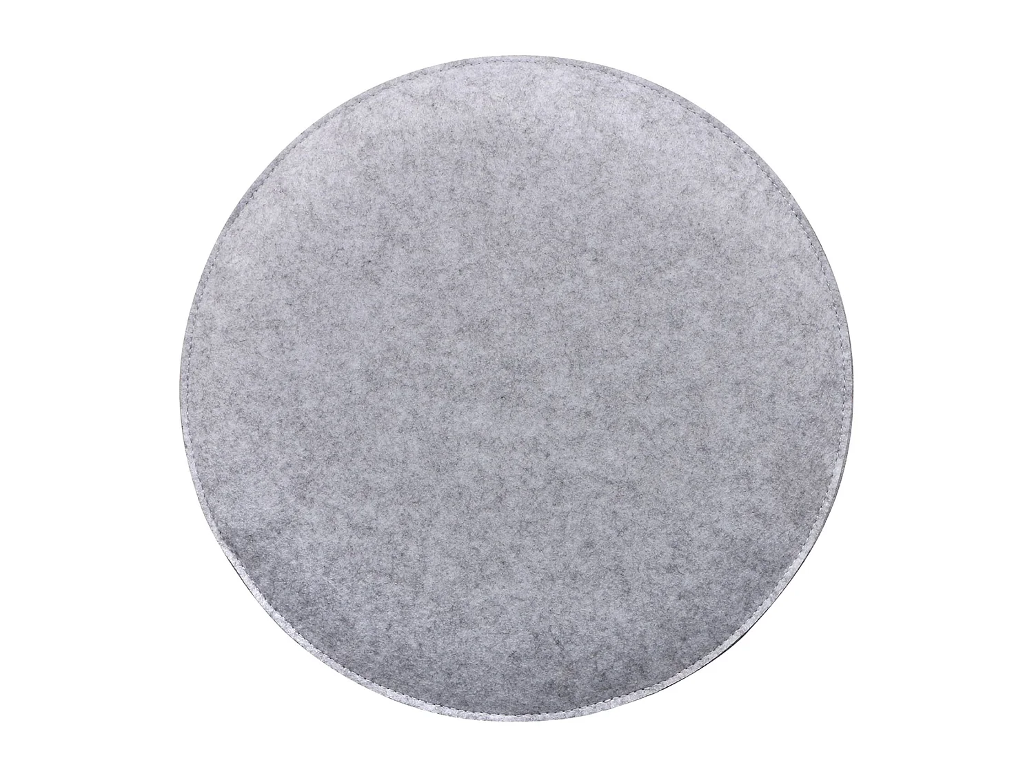 Lot de 2 coussins d'assise JONITA pour chaises de salle à manger ou bureau, galettes de chaise ou fauteuil rondes en feutre gris