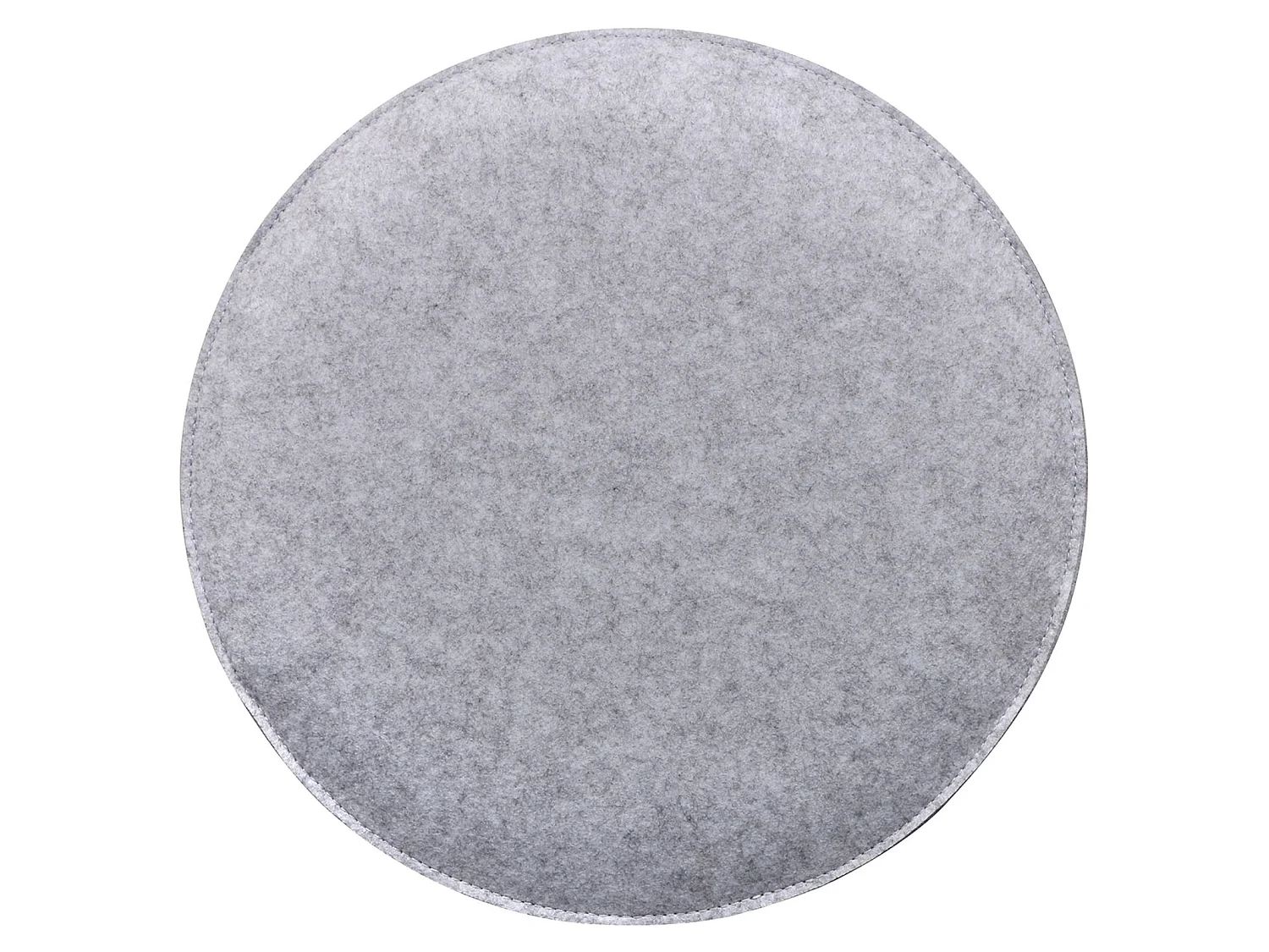 Lot de 2 coussins d'assise JONITA pour chaises de salle à manger ou bureau, galettes de chaise ou fauteuil rondes en feutre gris