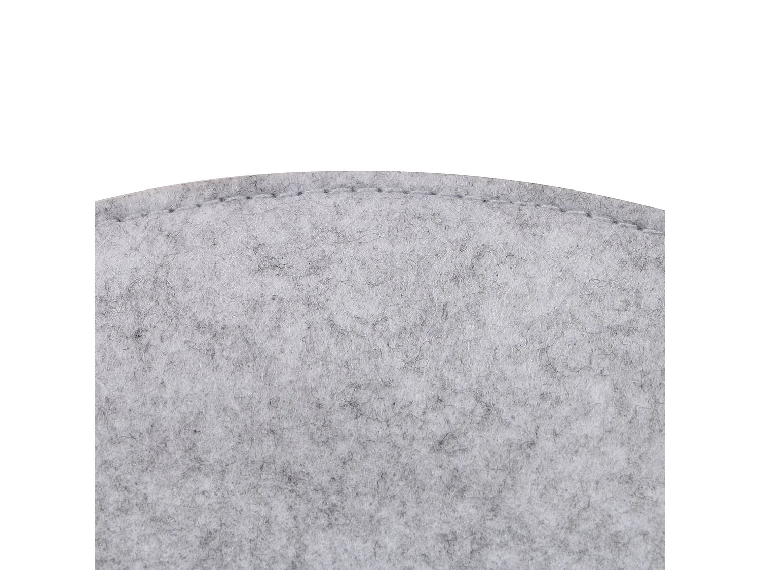 Lot de 4 coussins d'assise JONITA pour chaises de salle à manger ou bureau, galettes de chaise ou fauteuil rondes en feutre gris