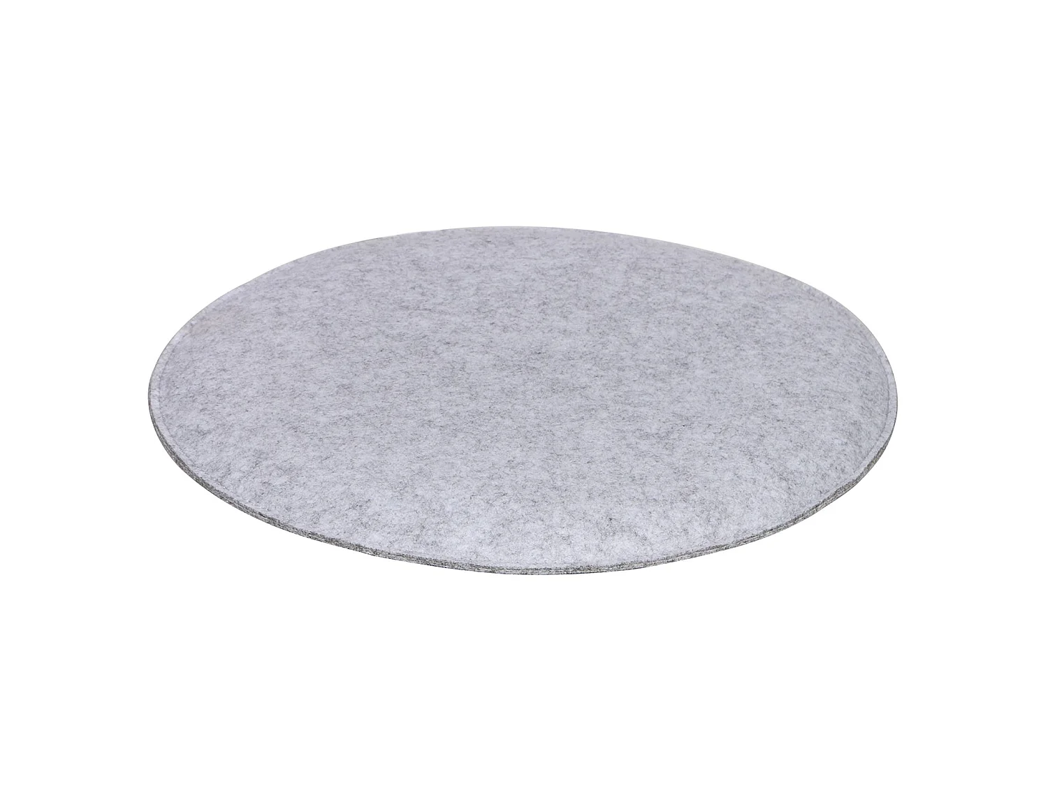 Lot de 4 coussins d'assise JONITA pour chaises de salle à manger ou bureau, galettes de chaise ou fauteuil rondes en feutre gris