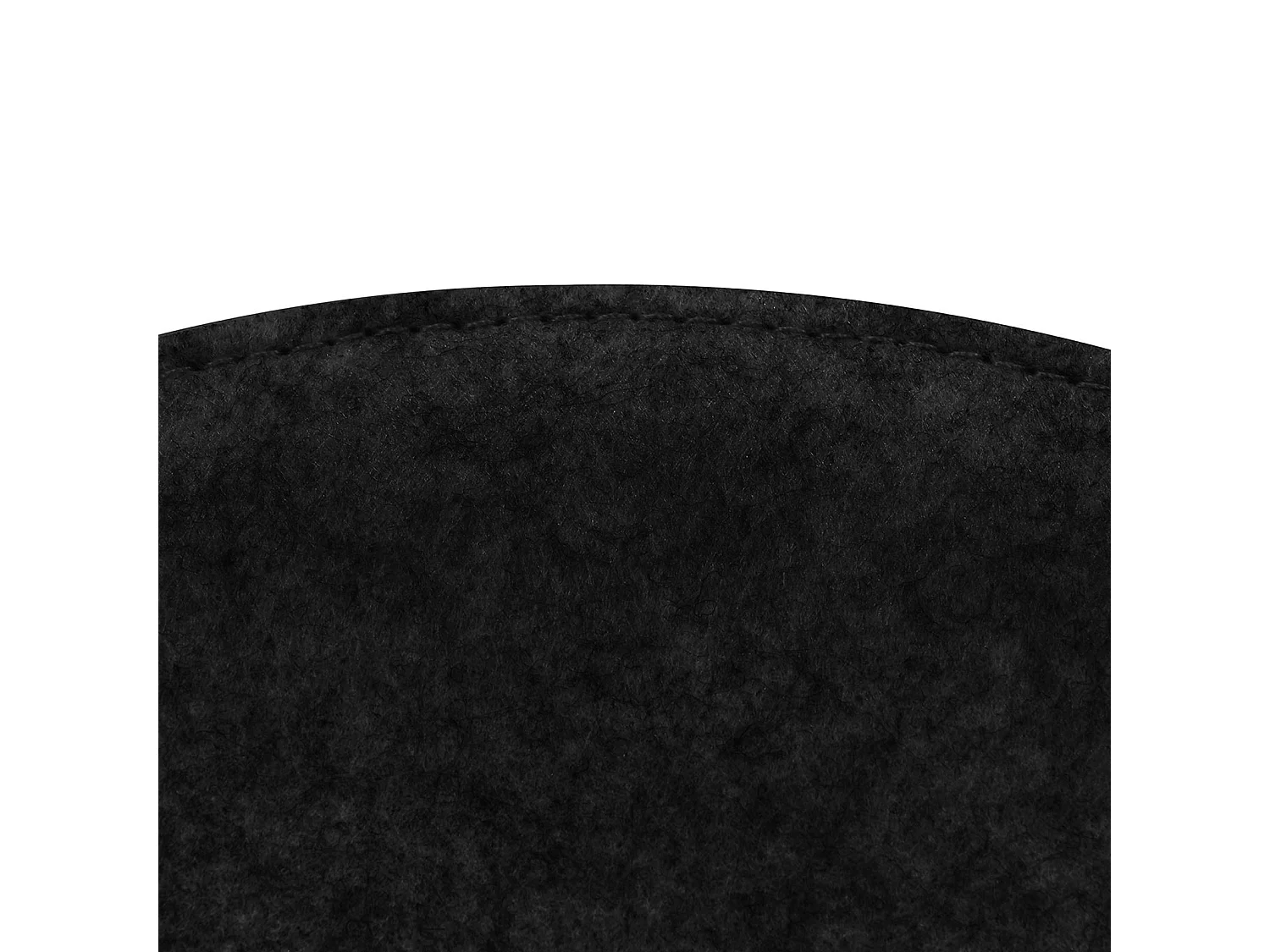 Lot de 2 coussins d'assise JONITA pour chaises ou fauteuils de salle à manger ou bureau, galettes de chaise rondes en feutre noir