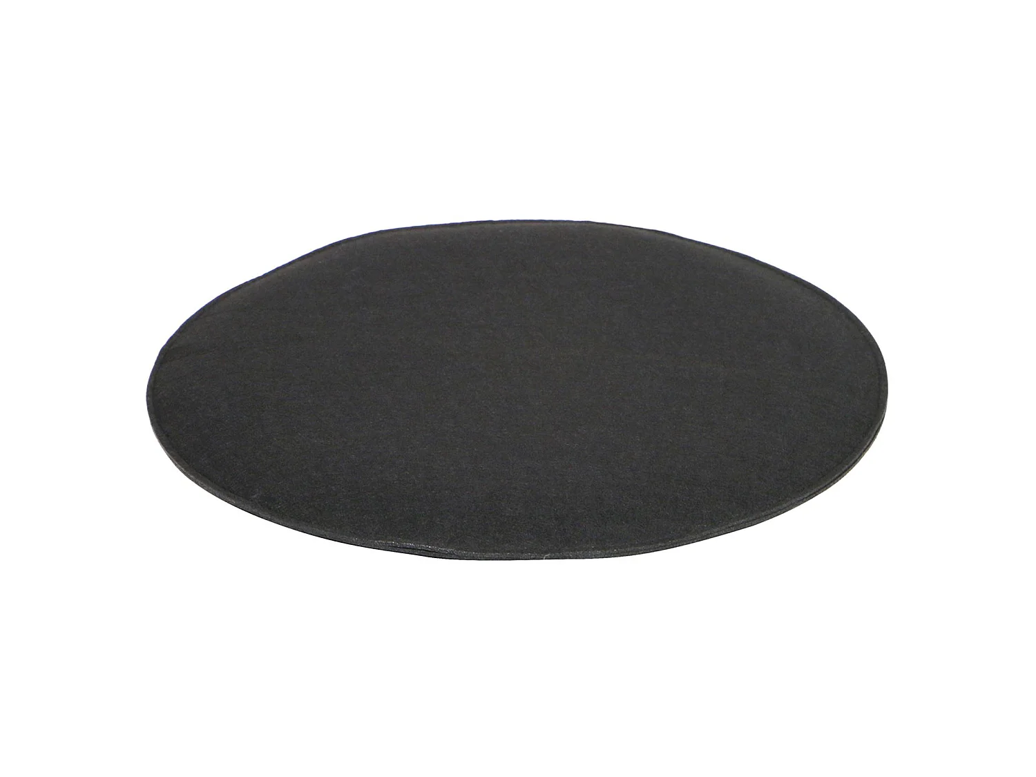 Lot de 2 coussins d'assise JONITA pour chaises ou fauteuils de salle à manger ou bureau, galettes de chaise rondes en feutre noir