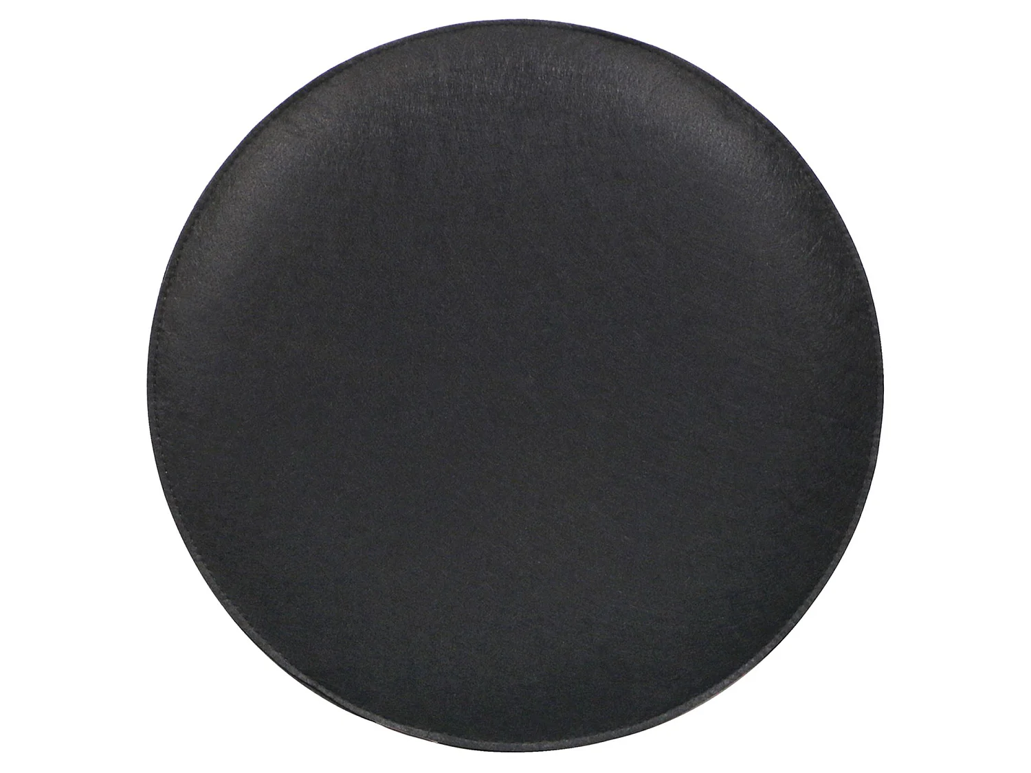 Lot de 2 coussins d'assise JONITA pour chaises ou fauteuils de salle à manger ou bureau, galettes de chaise rondes en feutre noir