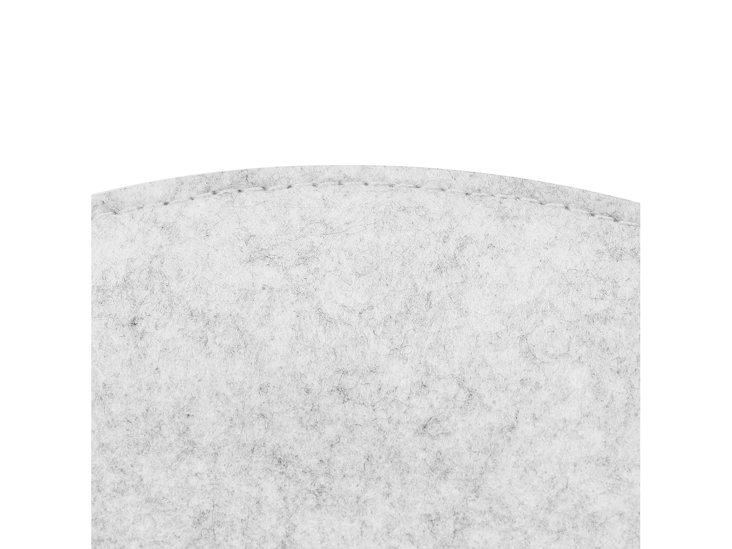 Lot de 4 coussins d'assise JONITA pour chaises de salle à manger ou bureau, galettes de chaise ou fauteuil rondes en feutre blanc