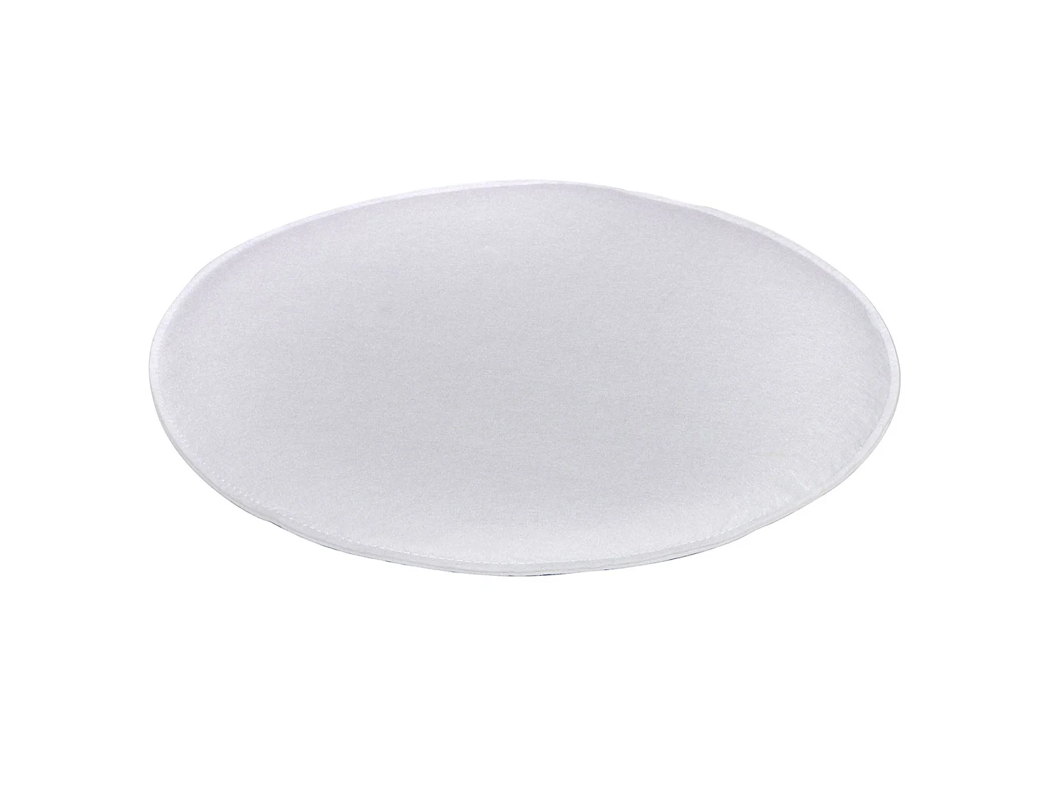 Lot de 4 coussins d'assise JONITA pour chaises de salle à manger ou bureau, galettes de chaise ou fauteuil rondes en feutre blanc