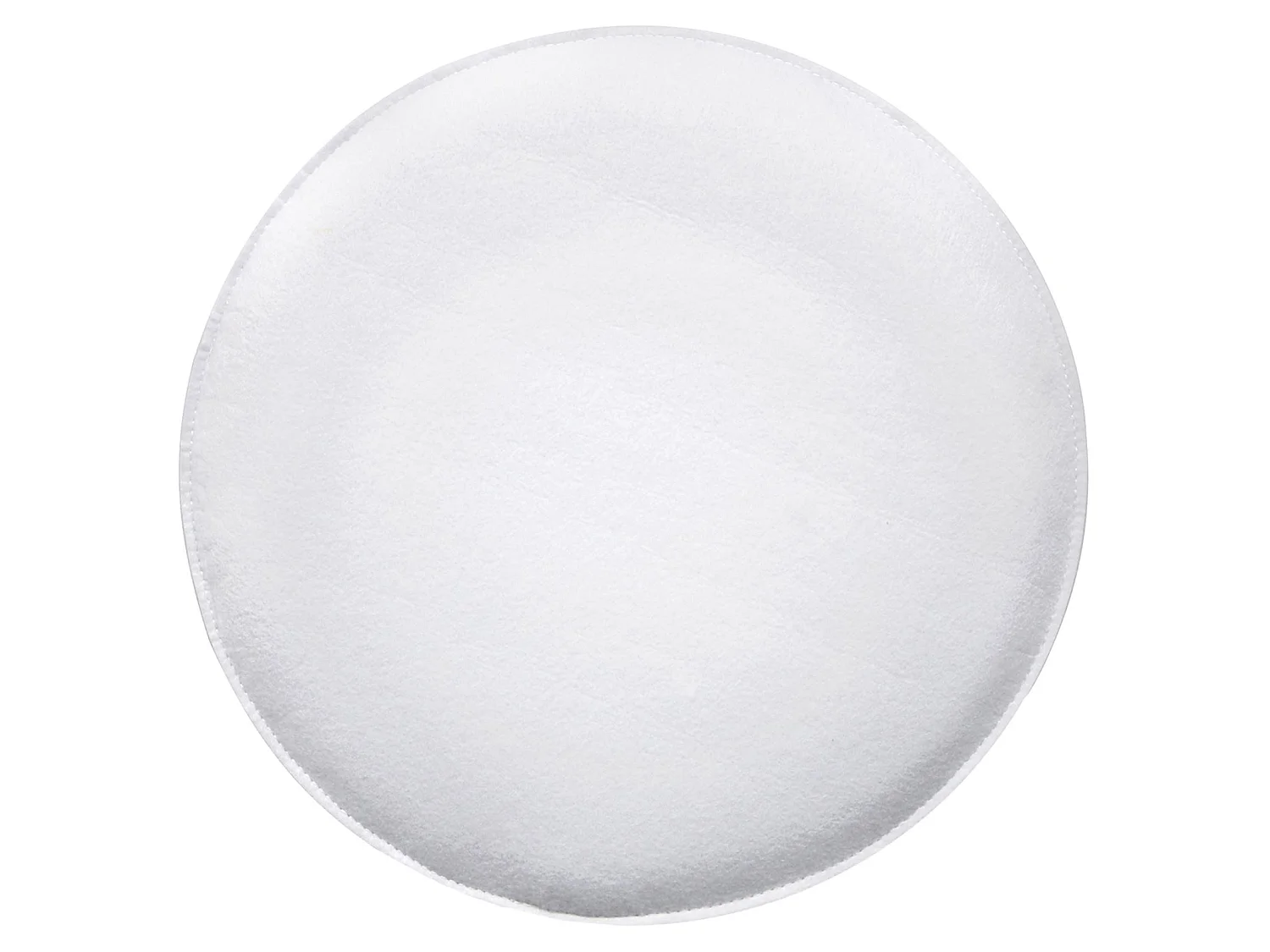 Lot de 4 coussins d'assise JONITA pour chaises de salle à manger ou bureau, galettes de chaise ou fauteuil rondes en feutre blanc