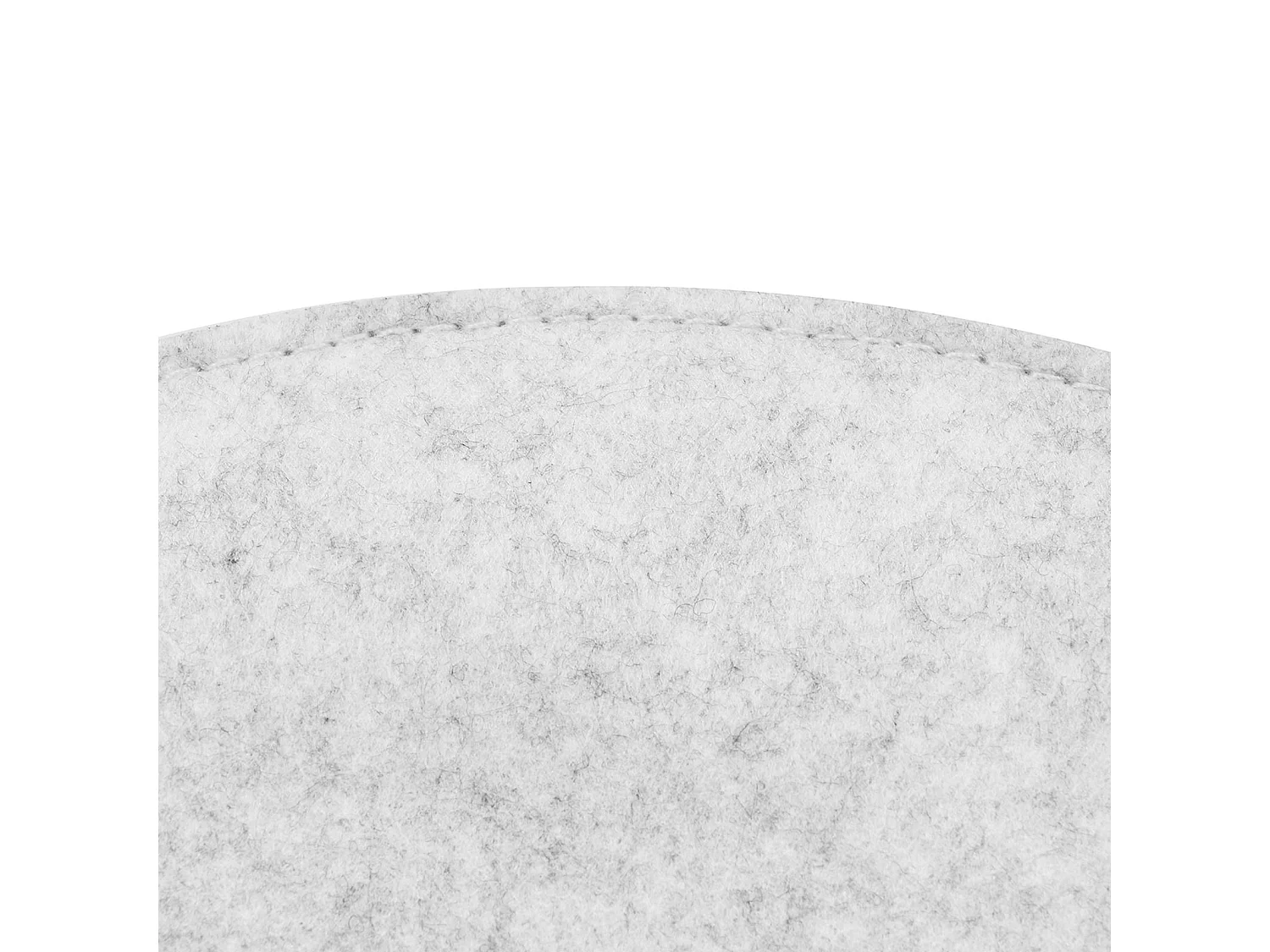 Lot de 2 coussins d'assise JONITA pour chaises ou fauteuils de salle à manger ou bureau, galettes de chaise rondes en feutre blanc