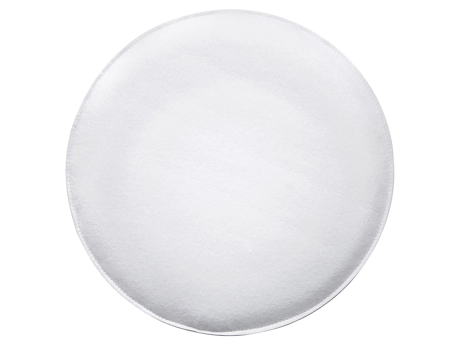 Lot de 2 coussins d'assise JONITA pour chaises ou fauteuils de salle à manger ou bureau, galettes de chaise rondes en feutre blanc