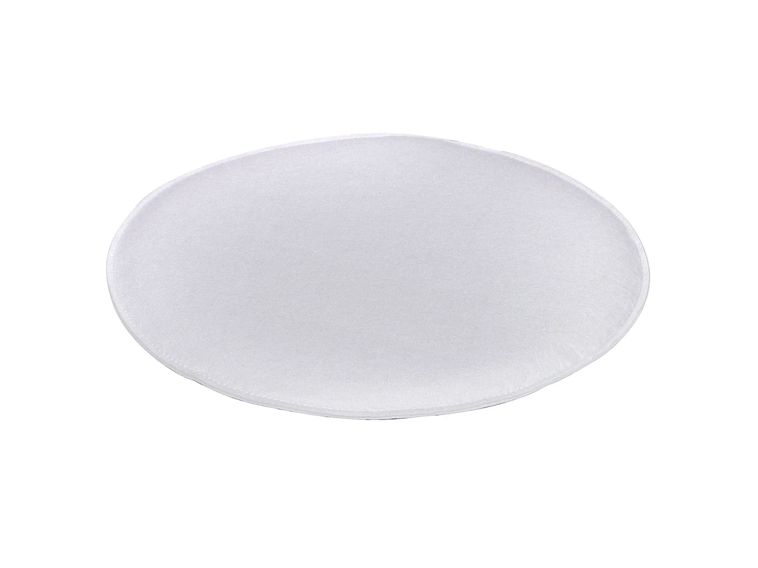 Lot de 2 coussins d'assise JONITA pour chaises ou fauteuils de salle à manger ou bureau, galettes de chaise rondes en feutre blanc