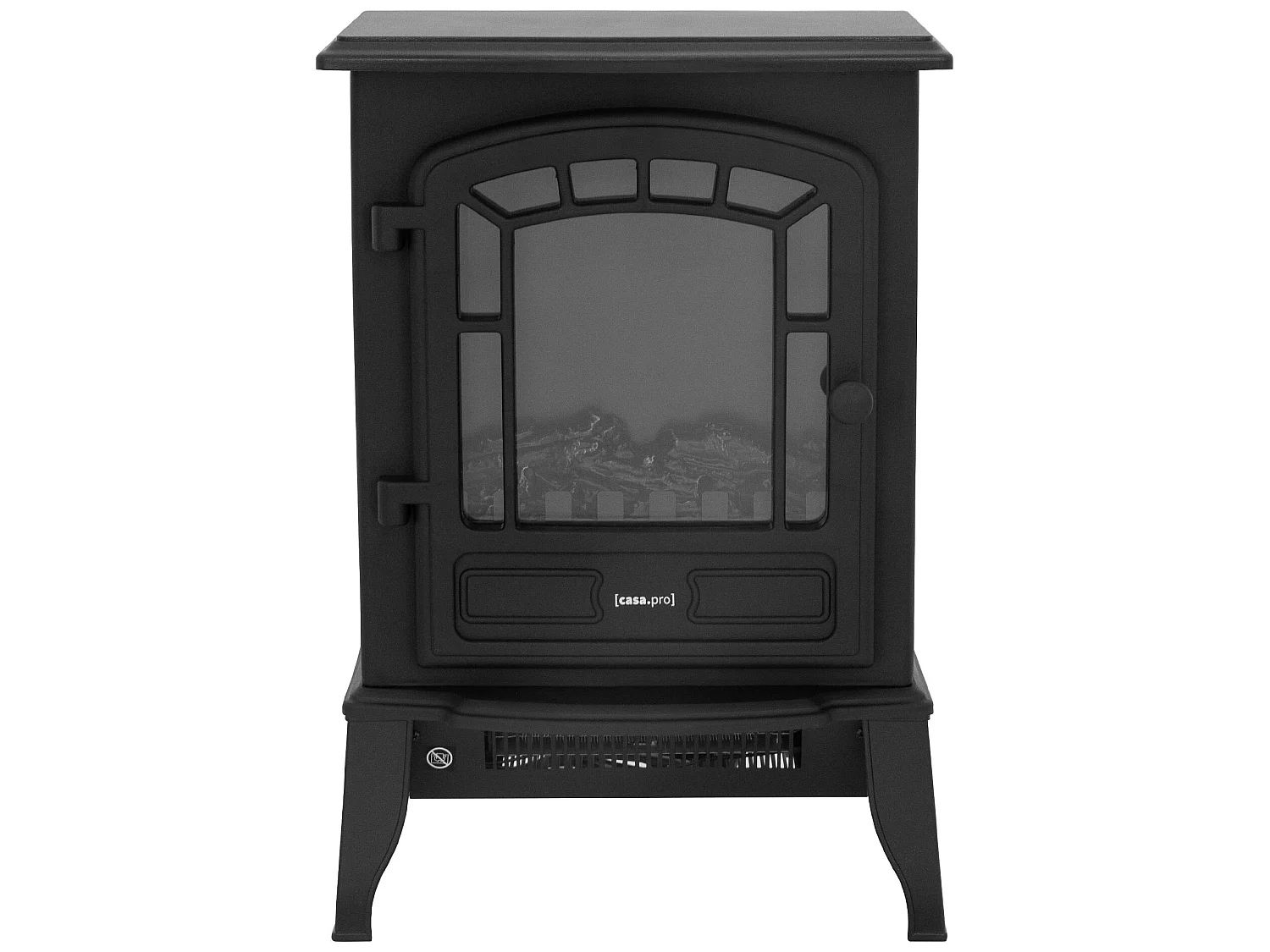 Cheminée électrique noir élégant 1000/2000 W ML-DESIGN