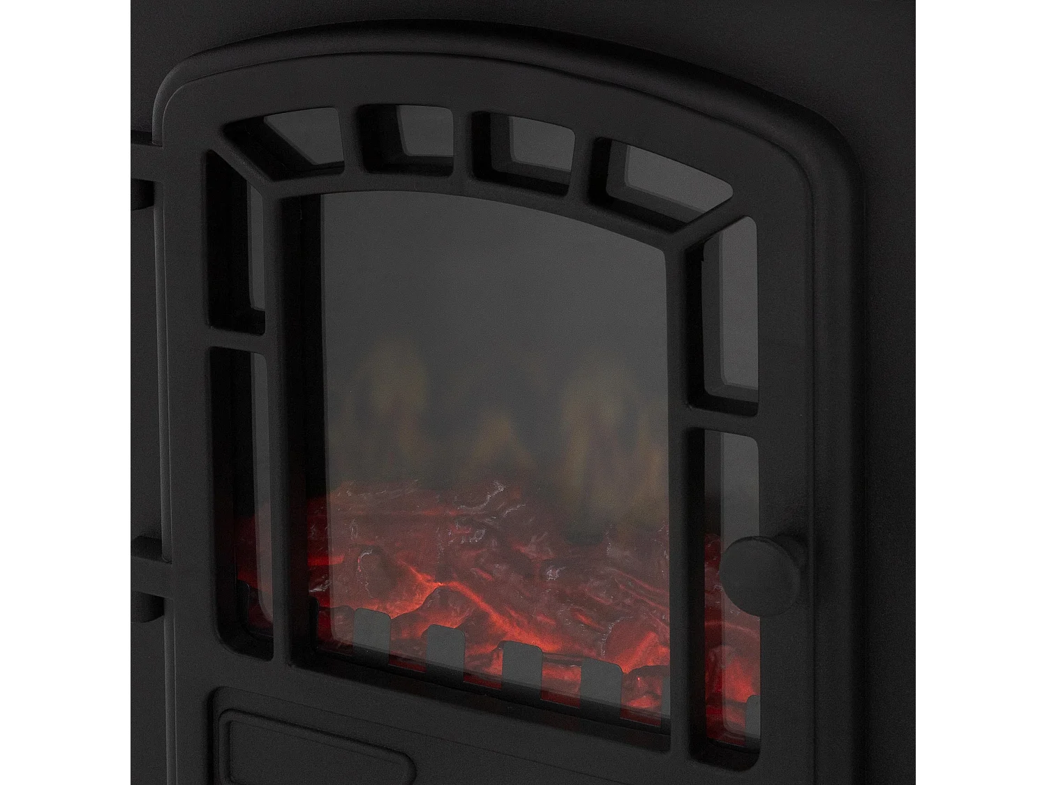 Cheminée électrique noir élégant 1000/2000 W ML-DESIGN