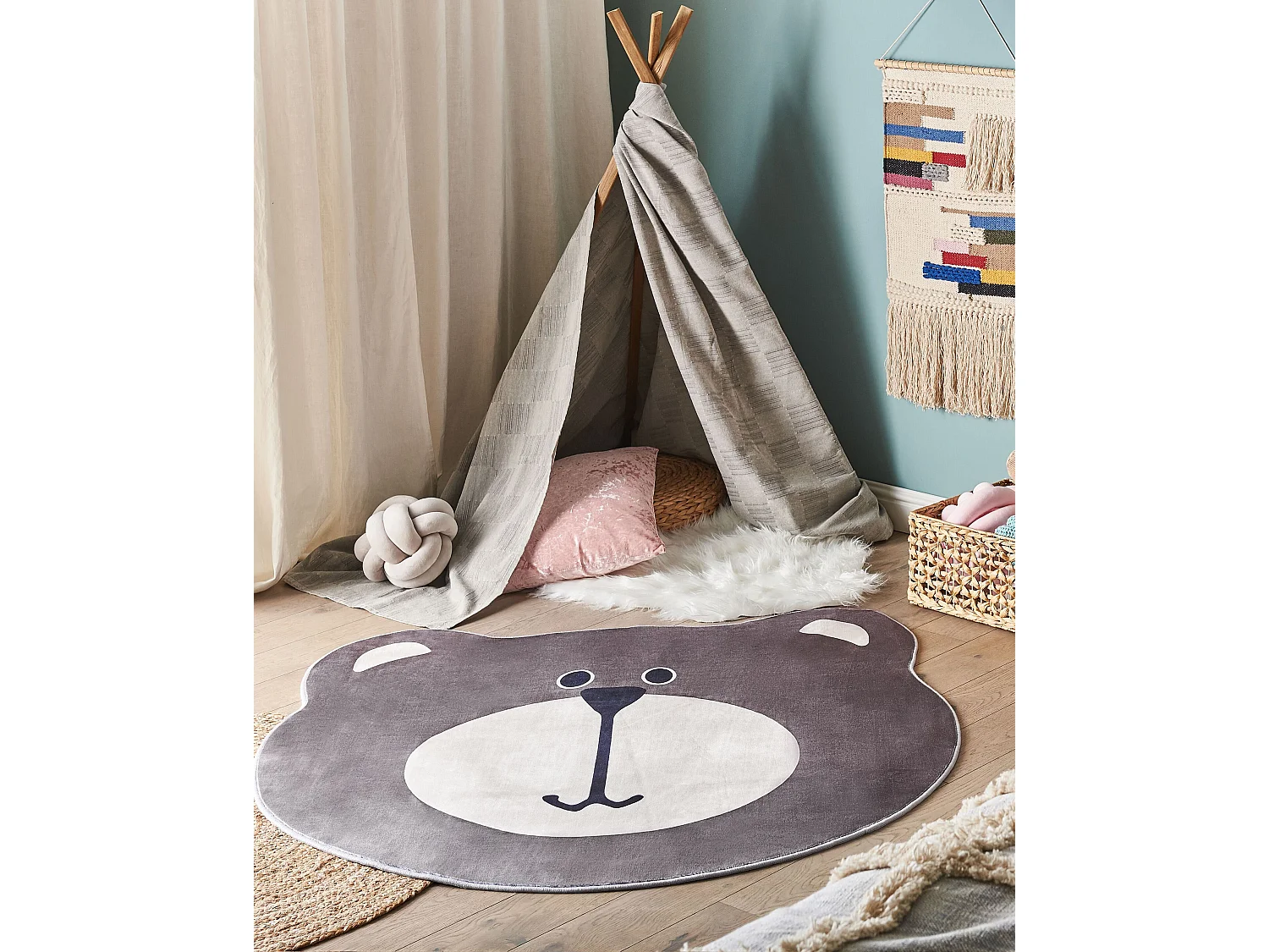 Tapis enfant COLARGOL Marron ø 120 cm