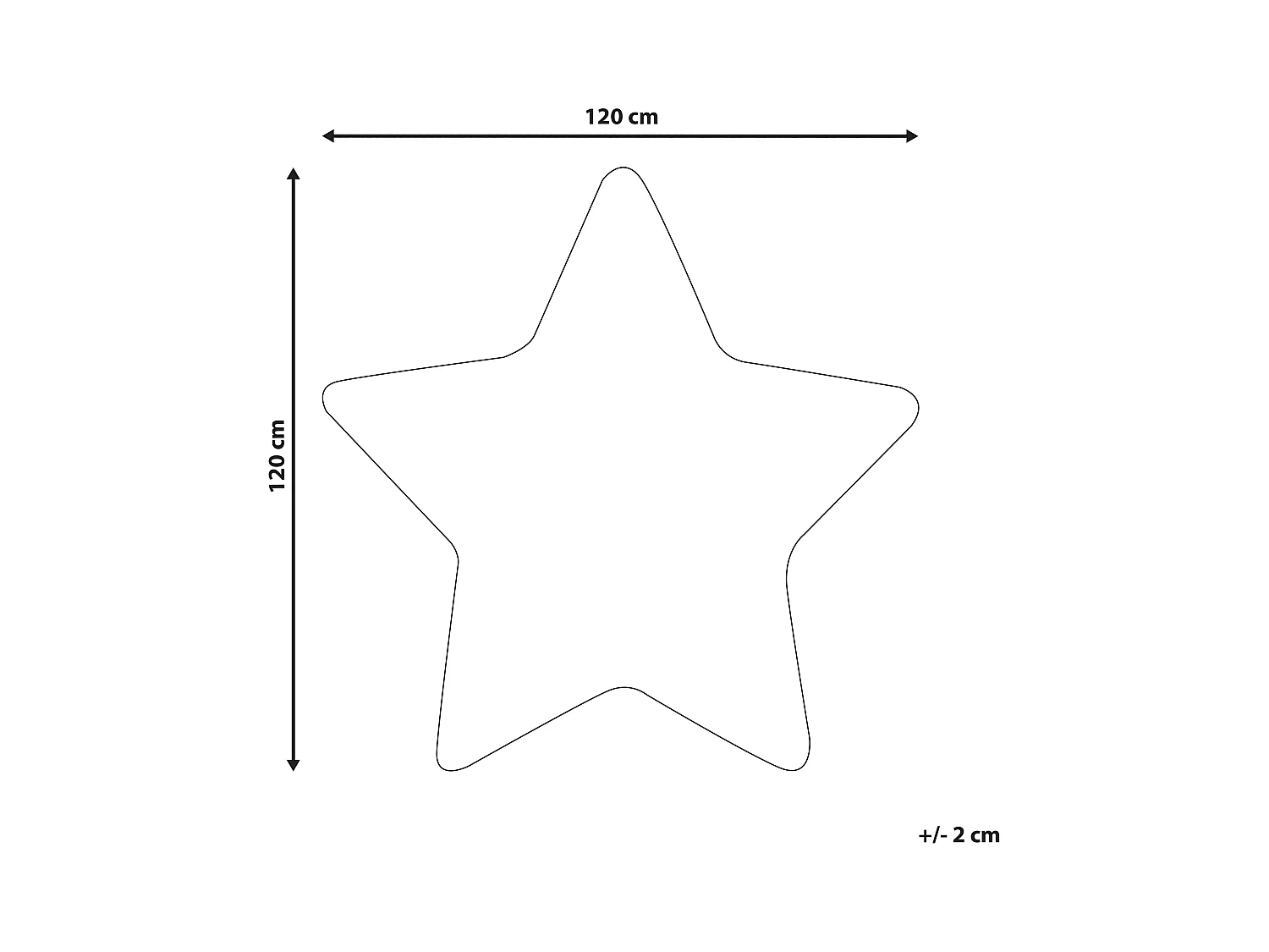 Kinderteppich pastellrosa 120 x 120 cm Sternmotiv Kurzflor SIRIUS