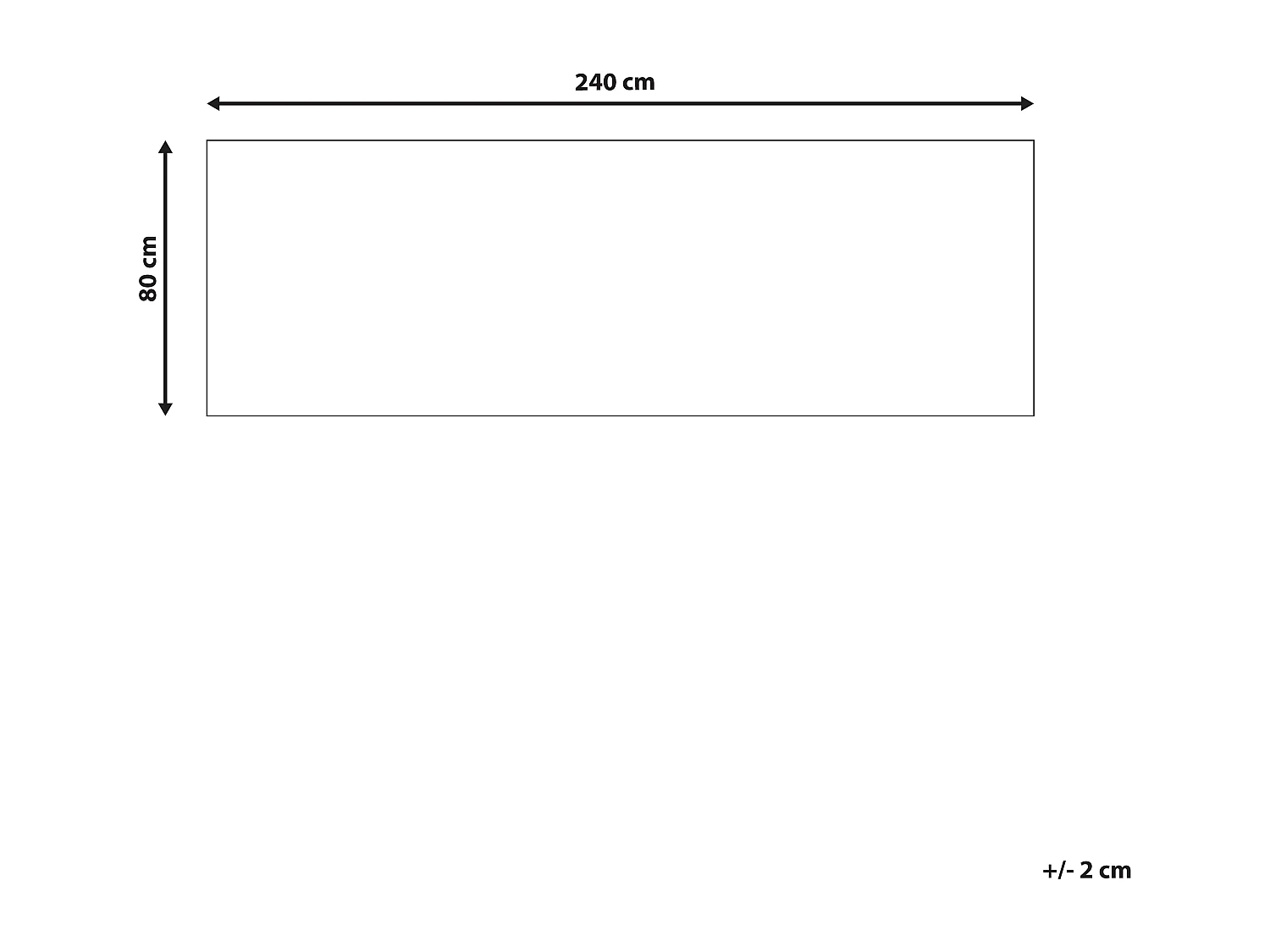 Tapis KOTTAR Bleu 80 x 240 cm