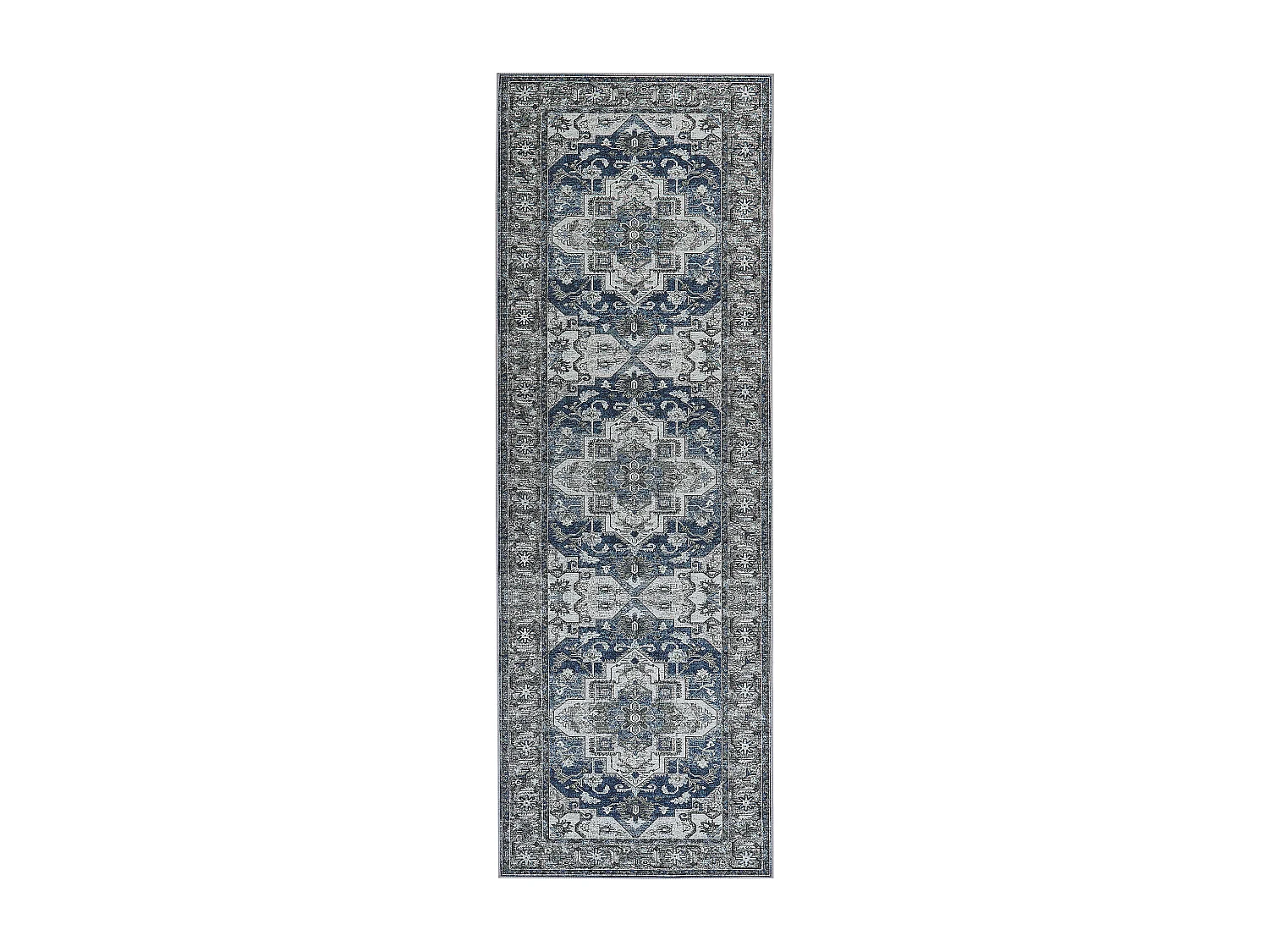 Tapis gris et bleu 80 x 240 cm KOTTAR
