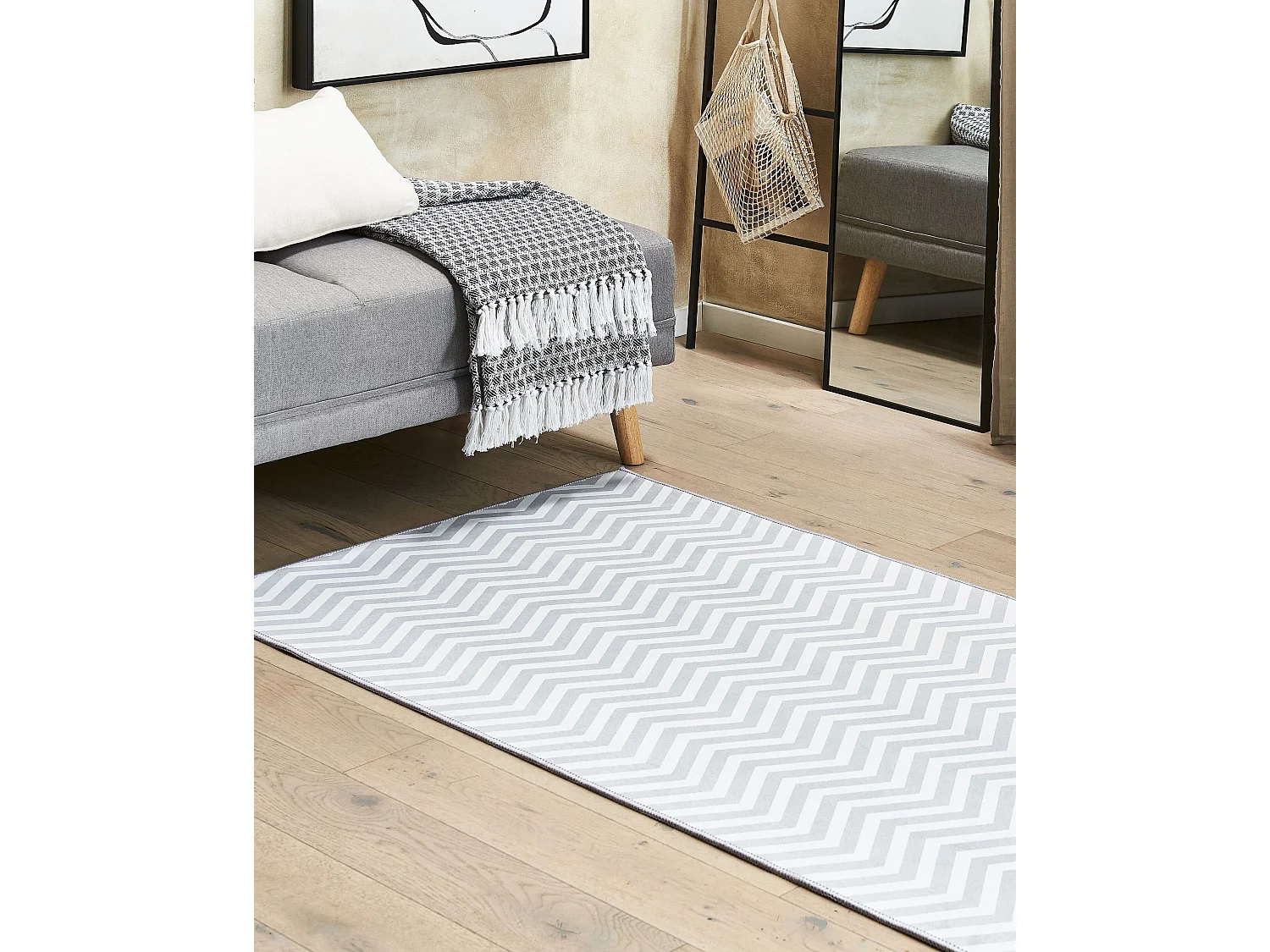 Tapis SAIKHEDA Blanc 80 x 200 cm