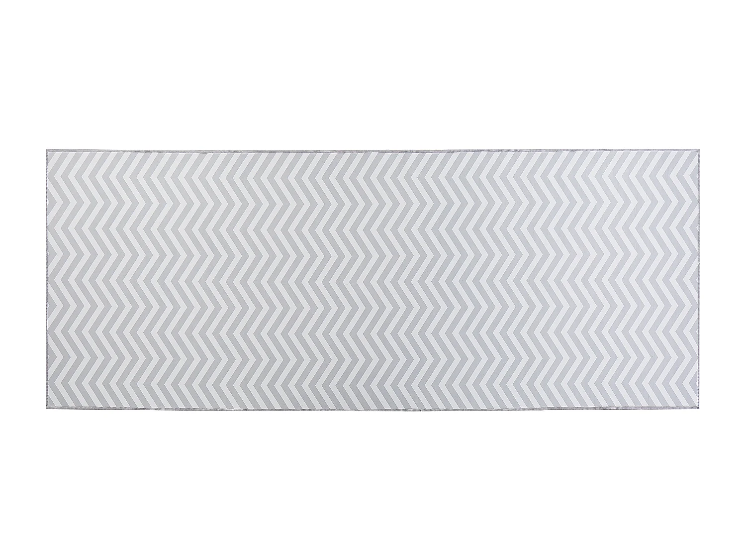 Tapis blanc et gris 80 x 200 cm SAIKHEDA