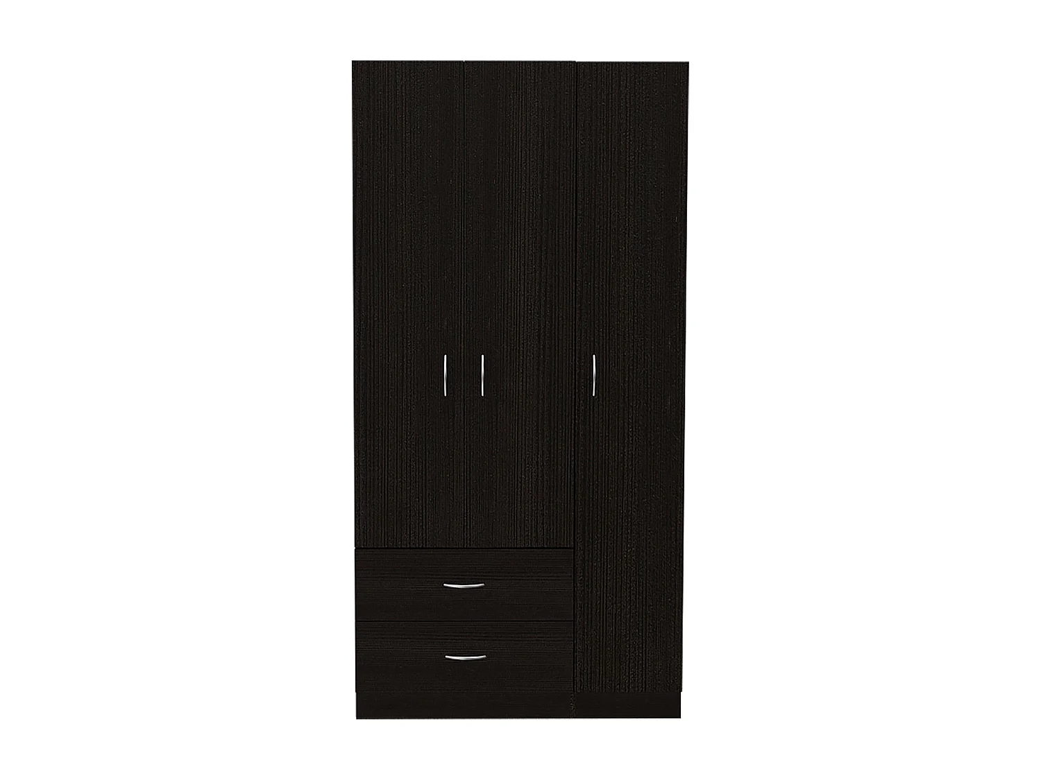 Armario Austral De 3 Puertas, con dos cajones 90CM L X  180CM A X 47CM P Wengue