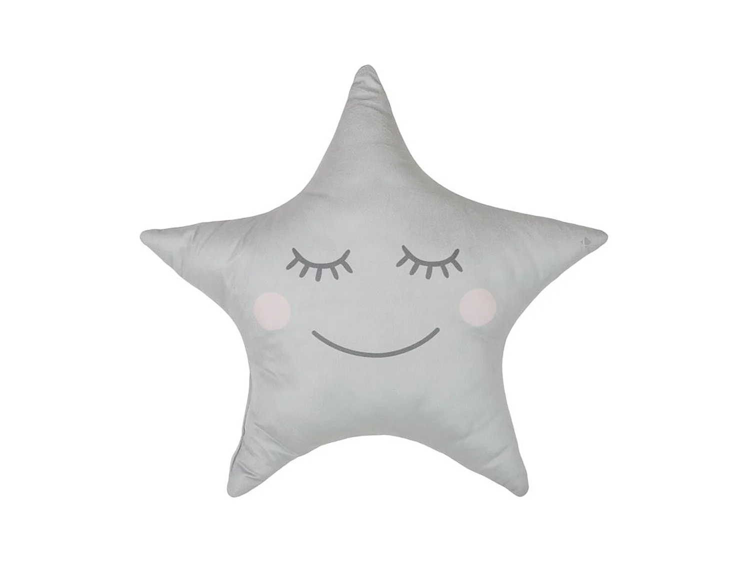 Coussin STELLA forme étoile 37x44 cm 100% polyester Gris