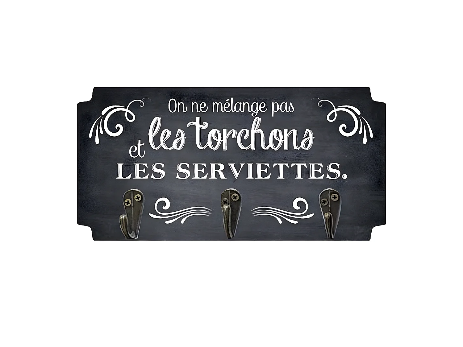 Patère 3 crochets à torchons les torchons et les serviettes