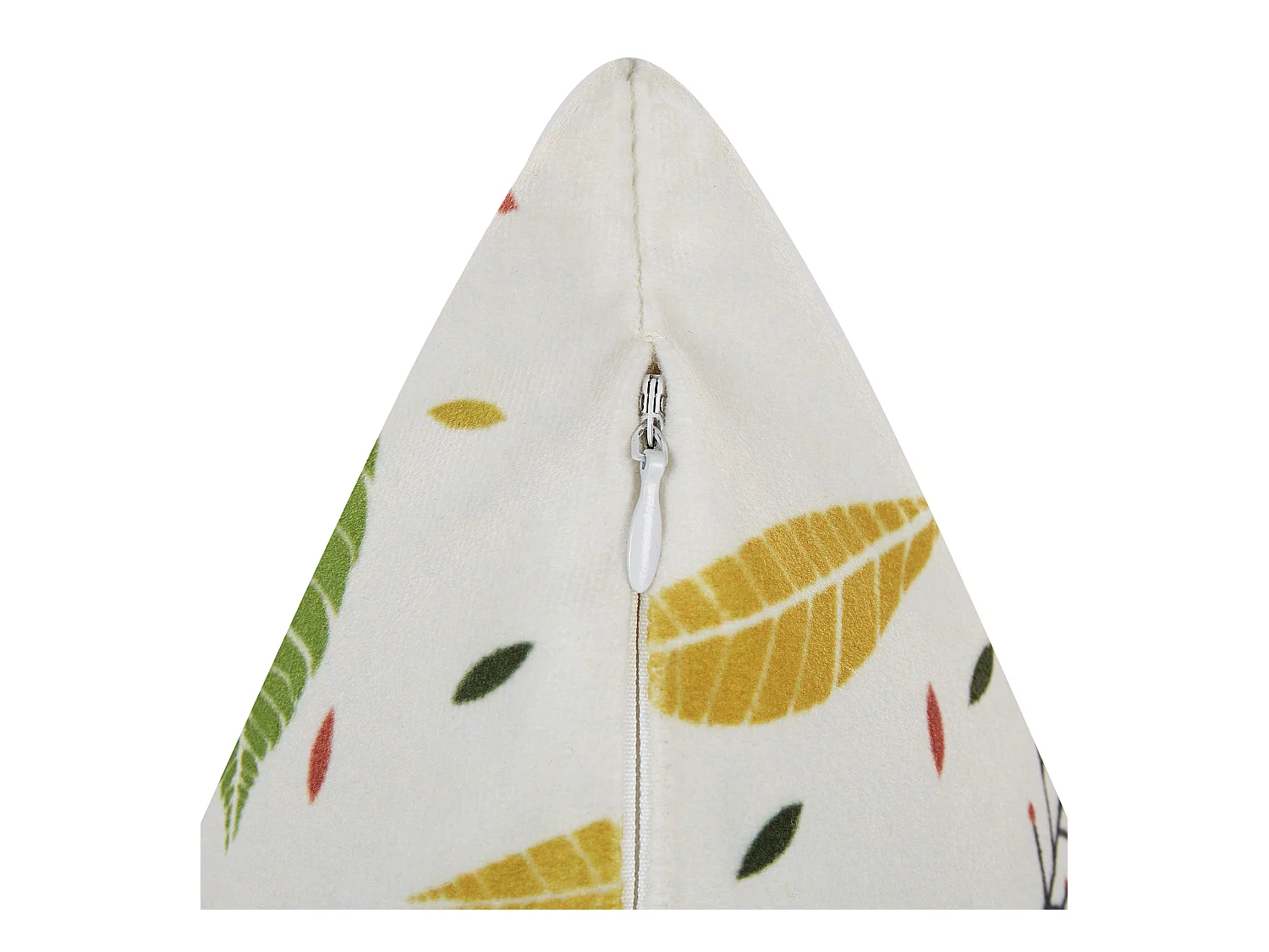 Set van 2 decoratieve kussens MULLEIN Fluweel 45 x 45 cm Multicolor Bladpatroon