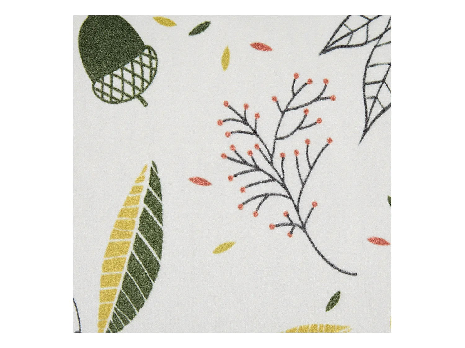 Set van 2 decoratieve kussens MULLEIN Fluweel 45 x 45 cm Multicolor Bladpatroon