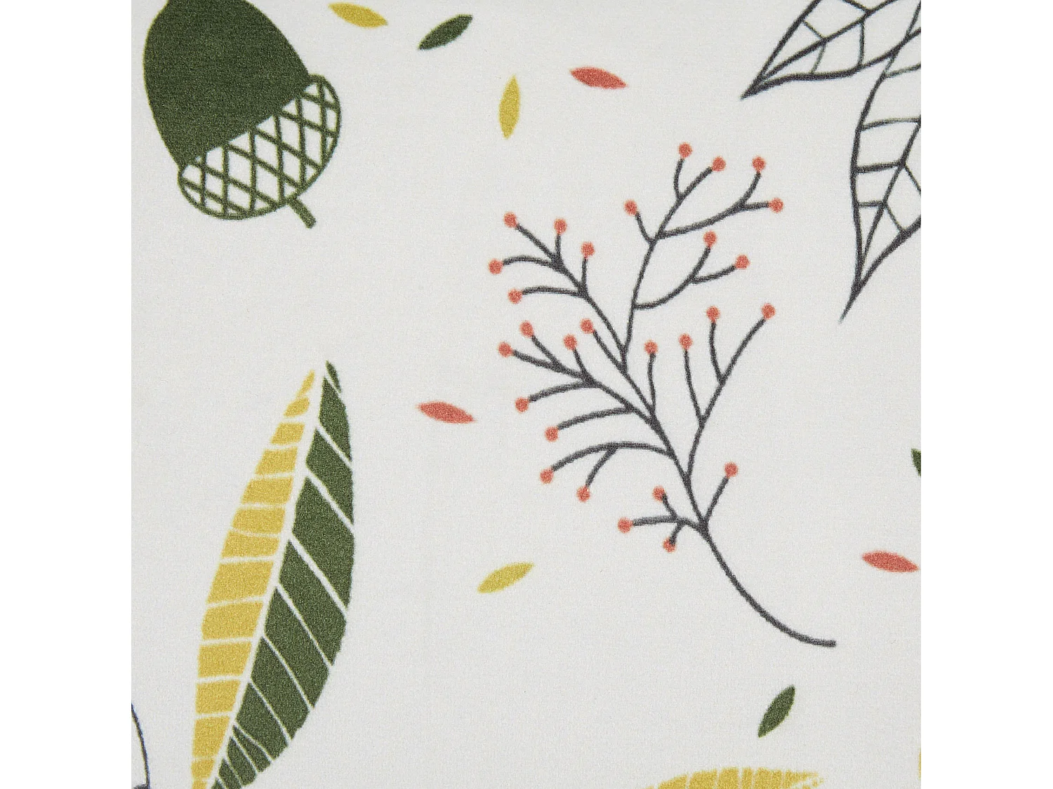 Lot de 2 coussins décoratifs MULLEIN Velours 45 x 45 cm Multicolore Motif de plante