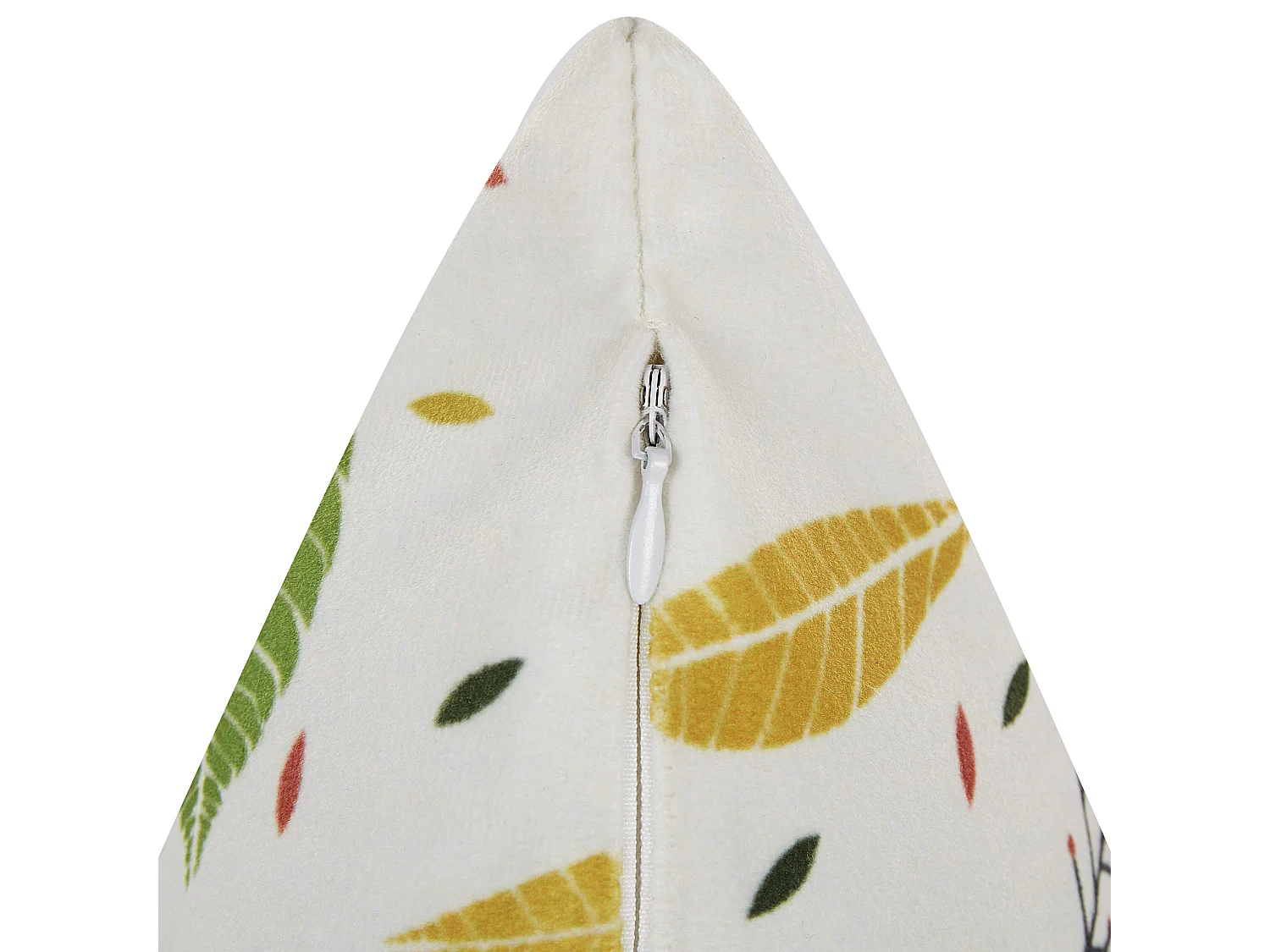 Conjunto de 2 almofadas decorativas MULLEIN Veludo 45 x 45 cm Multicolor Padrão de plantas