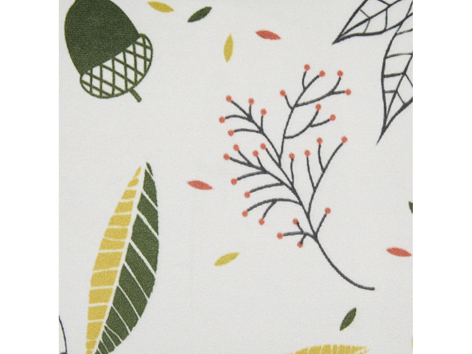 Conjunto de 2 almofadas decorativas MULLEIN Veludo 45 x 45 cm Multicolor Padrão de plantas