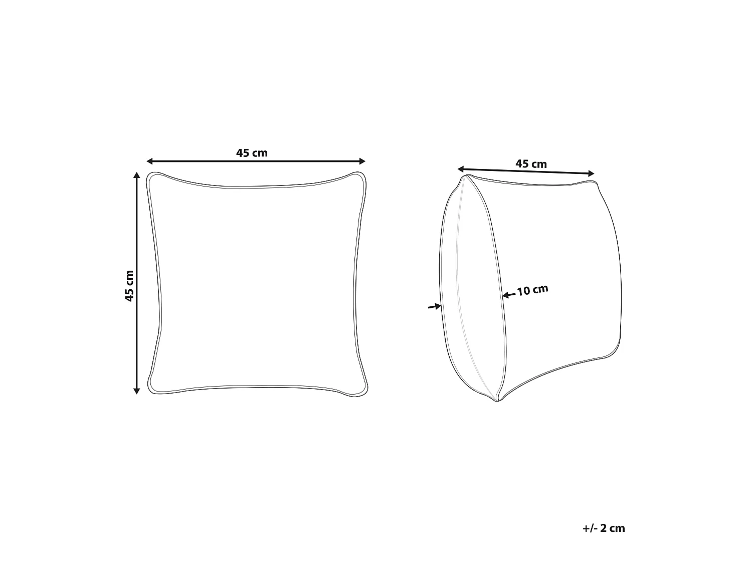 Poduszka dekoracyjna POINSETTIA Welur 45 x 45 cm Pomarańczowy Wzór roślinny