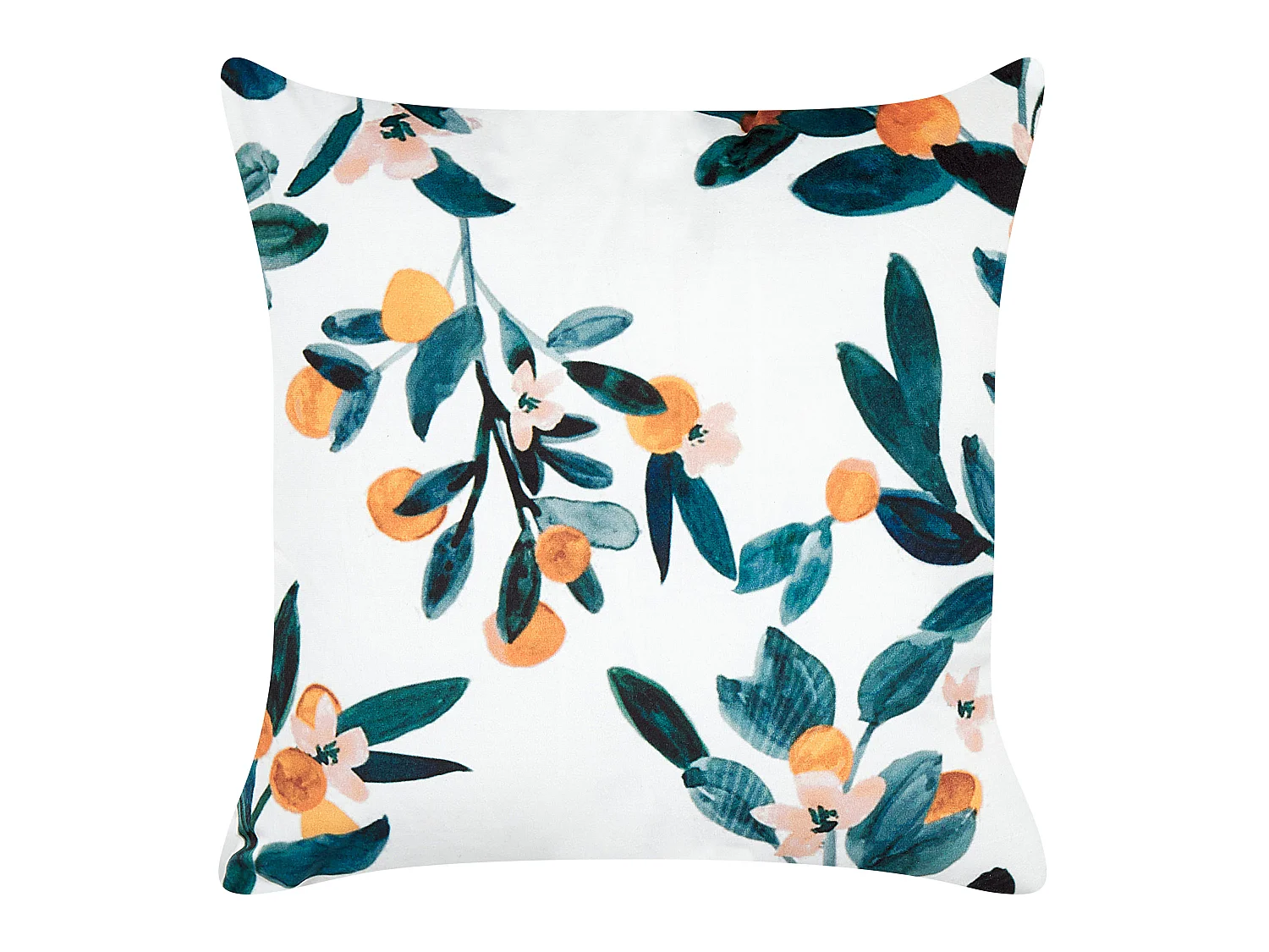 Coussin KNAUTIA Velours 45 x 45 cm Multicolore Motif de plante