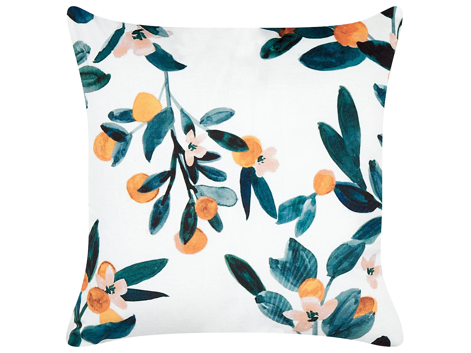 Poduszka dekoracyjna KNAUTIA Welur 45 x 45 cm Kolorowy Wzór roślinny