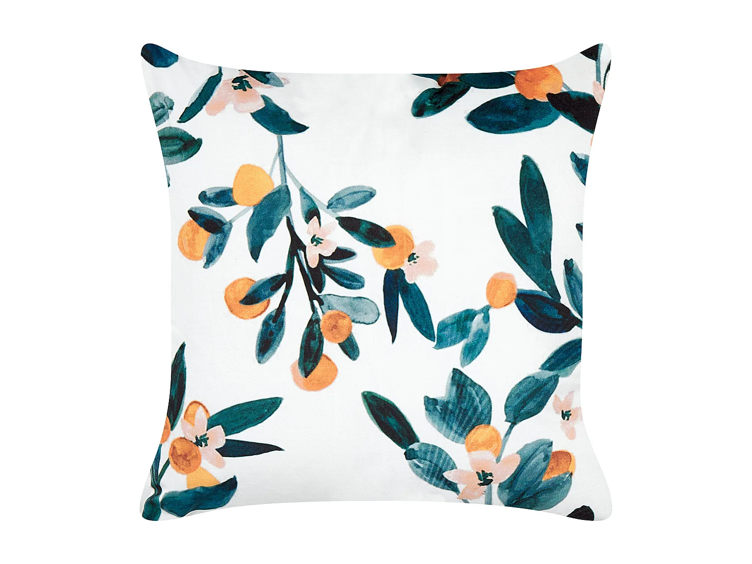 Coussin KNAUTIA Velours 45 x 45 cm Multicolore Motif de plante