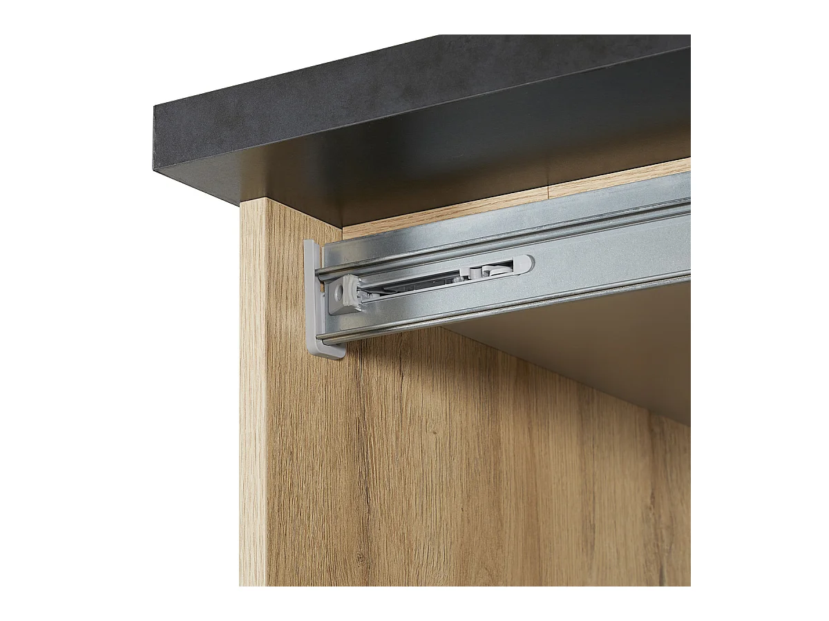 SIWA - Armoire 2 Portes Coulissantes 217cm avec Leds